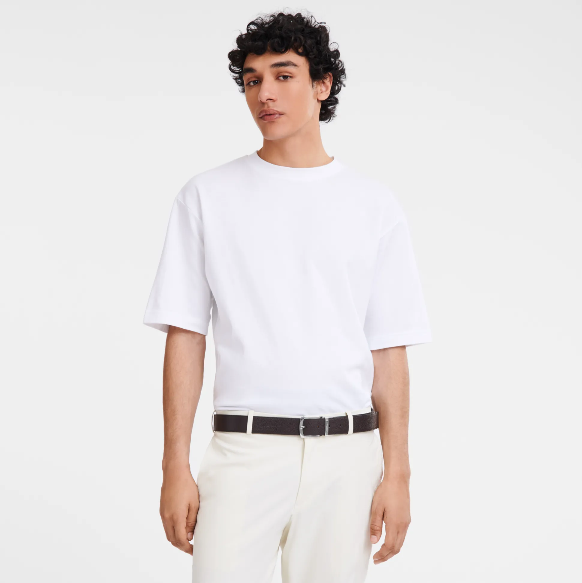 Hot Longchamp Cintura da uomo Moka/Nero