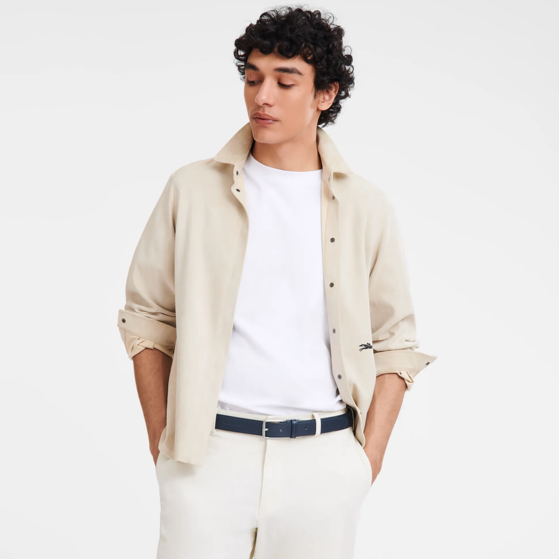 Discount Longchamp Cintura da uomo BluNavy