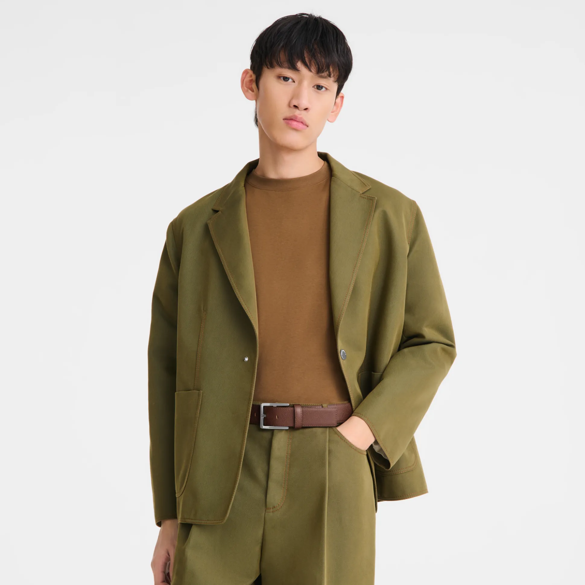 Hot Longchamp Cintura da uomo Marrone