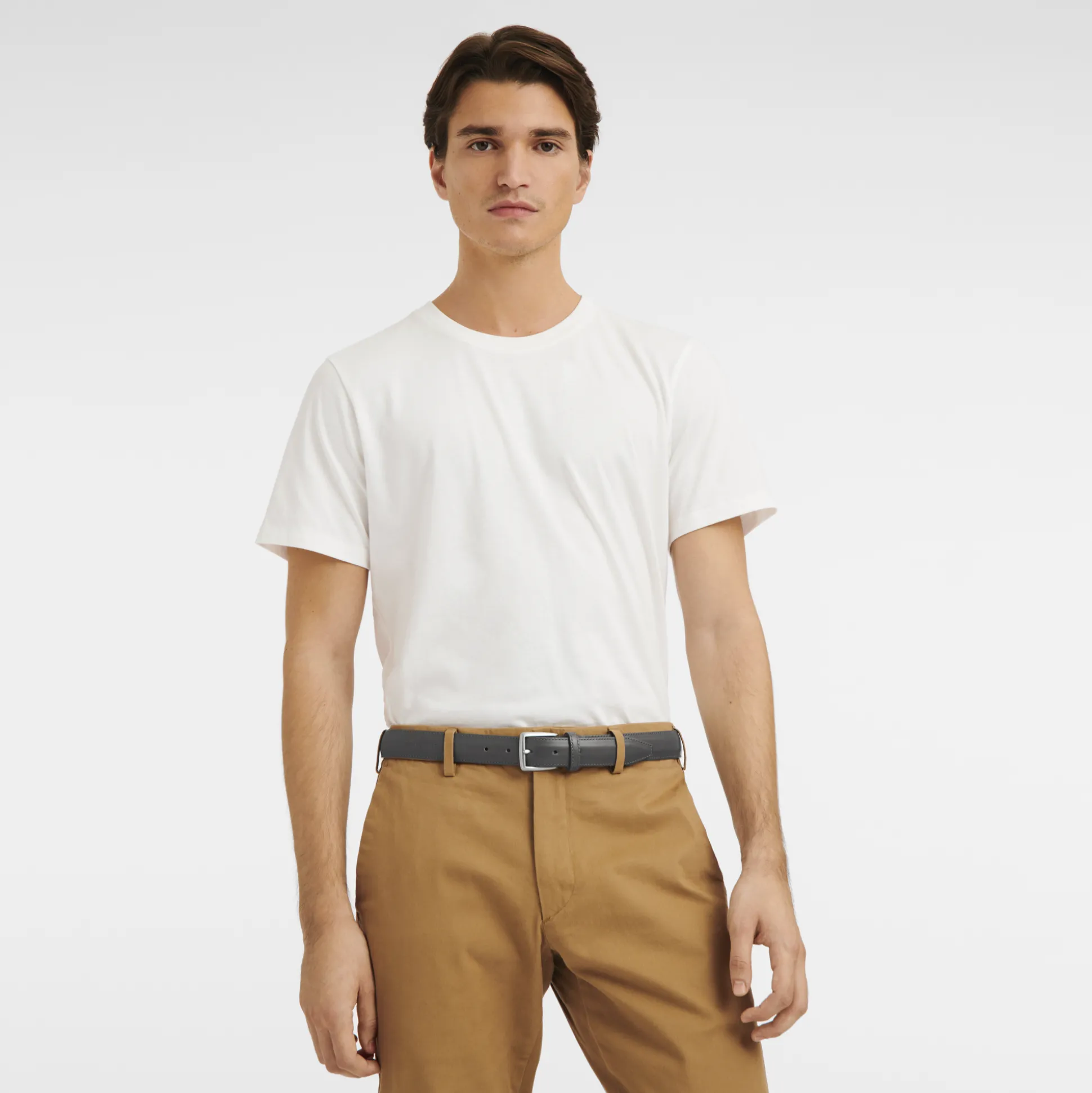 Discount Longchamp Cintura da uomo Grigio