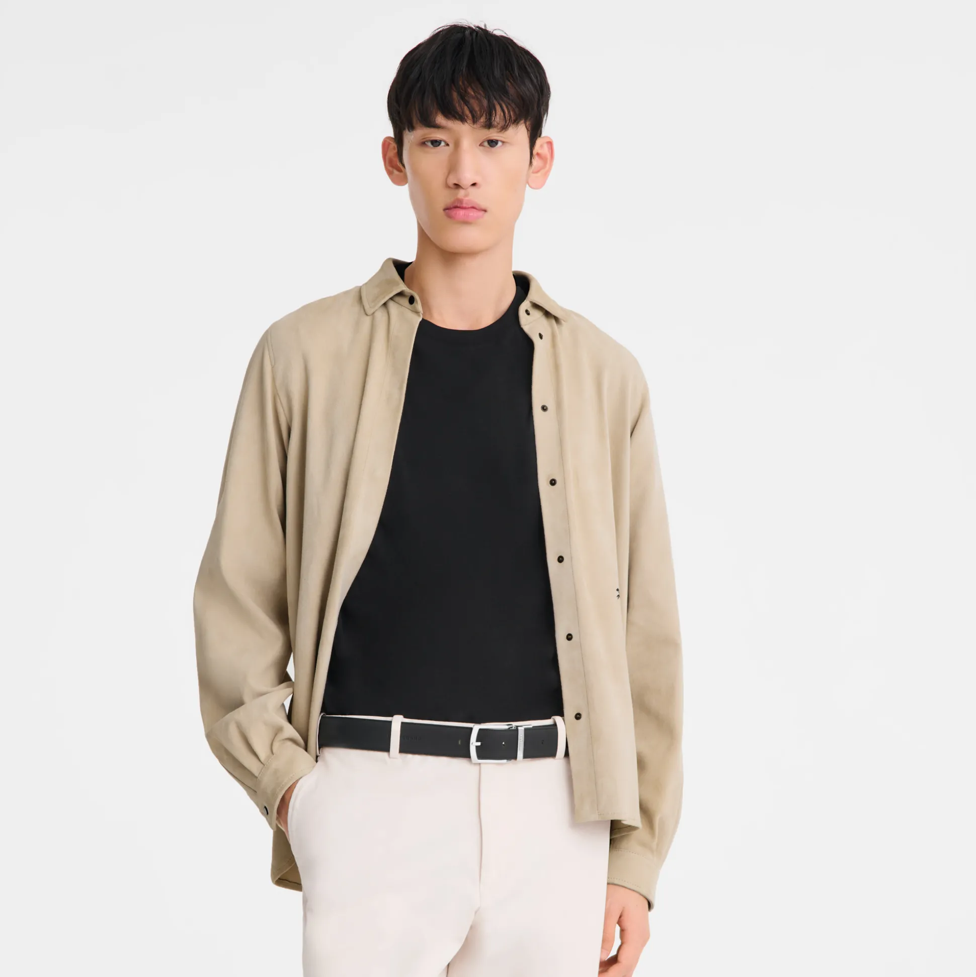 Store Longchamp Cintura da uomo BluNavy/Nero