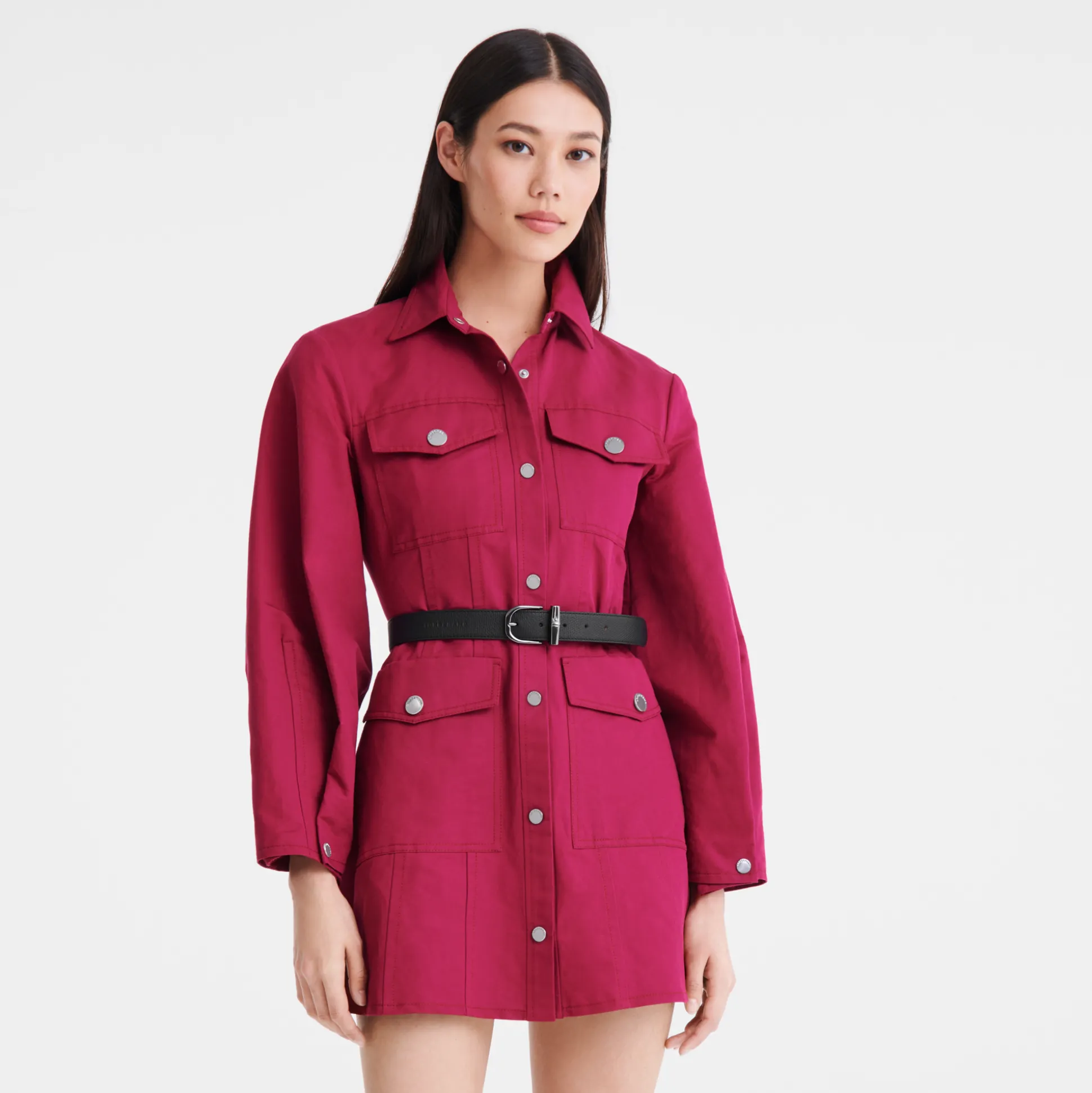 Sale Longchamp Cinturón de mujer Le Roseau Pelle - Nero