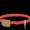 Fashion Longchamp Cinturón de mujer Re-play Ceinture Tela - Carotte