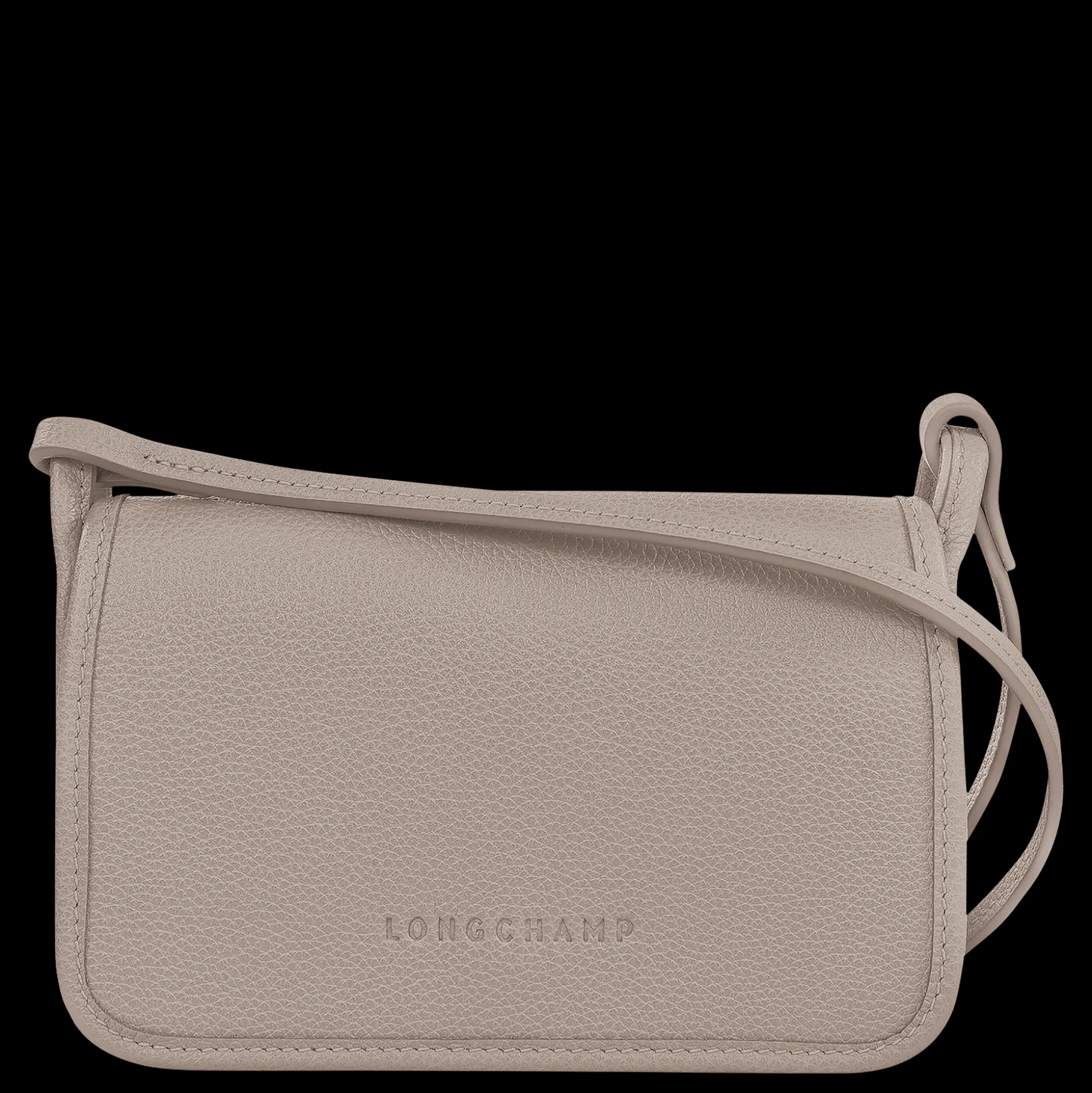 Clearance Longchamp Clutch XS Le Foulonné Pelle - Tortora