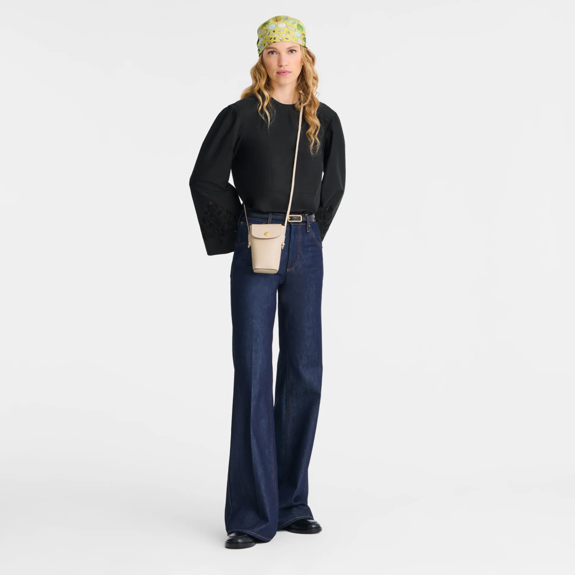 Flash Sale Longchamp Custodia per cellulare con laccio in cuoio Carta