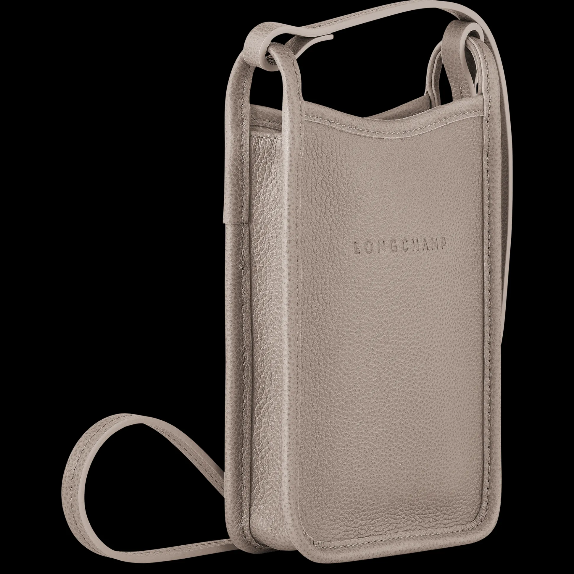 custodia_per_cellulare_con_laccio_in_cuoio_2-21.webp Discount Longchamp Custodia per cellulare con laccio in cuoio Tortora