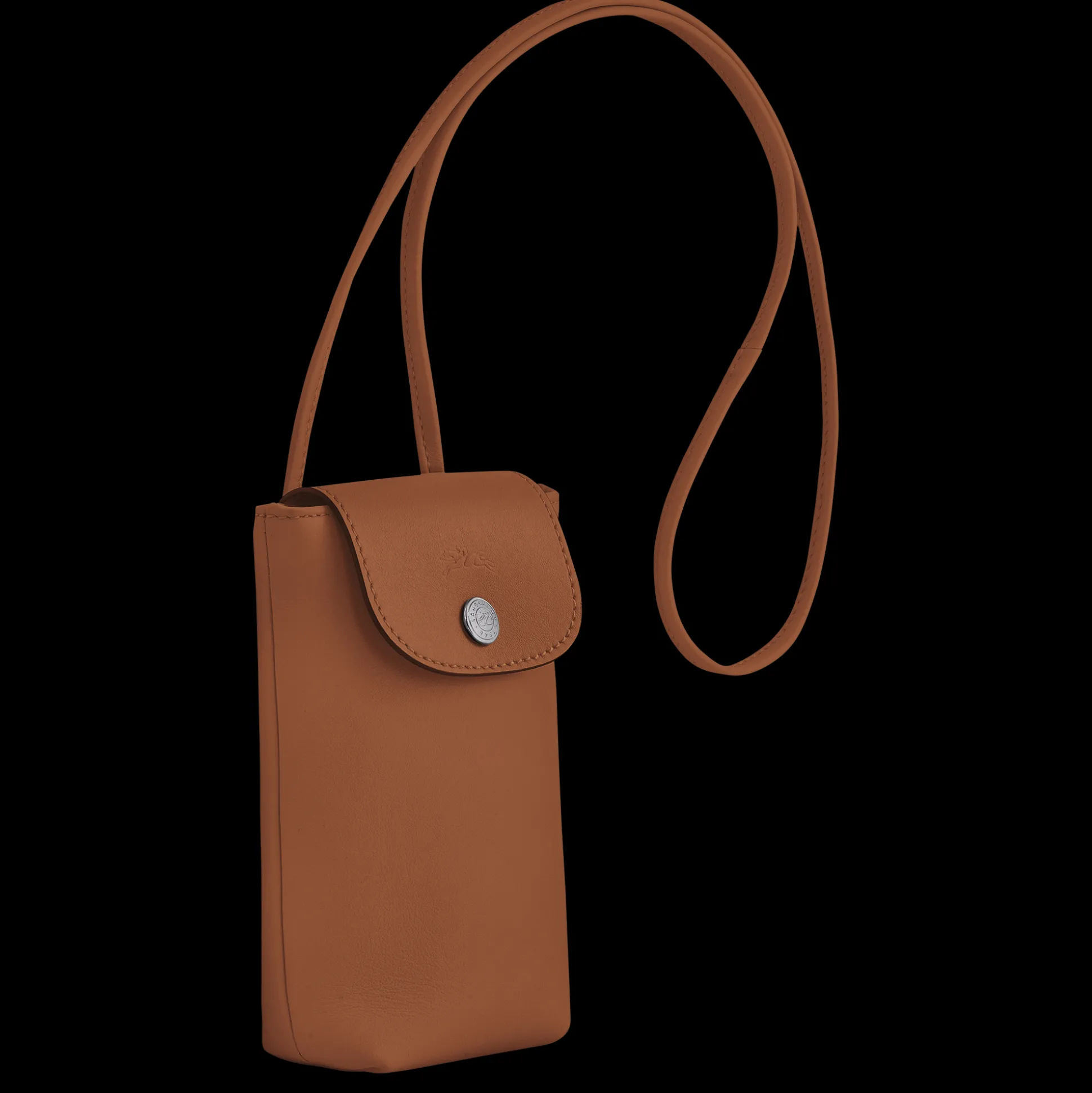 custodia_per_cellulare_con_laccio_in_cuoio_2-31.webp Shop Longchamp Custodia per cellulare con laccio in cuoio Cognac