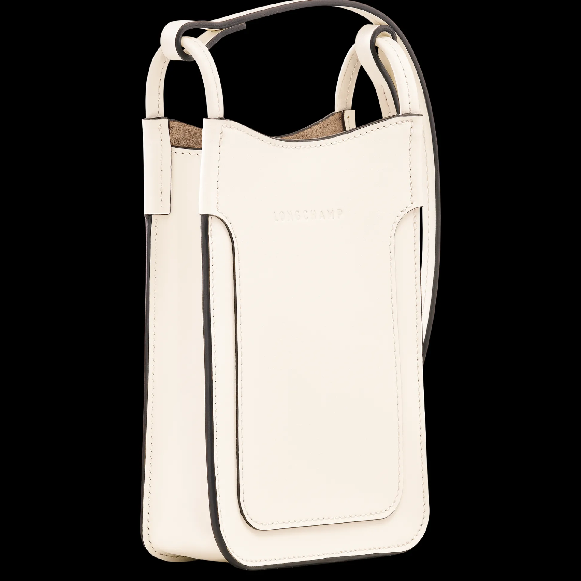 custodia_per_cellulare_con_laccio_in_cuoio_2.webp Shop Longchamp Custodia per cellulare con laccio in cuoio Greggio
