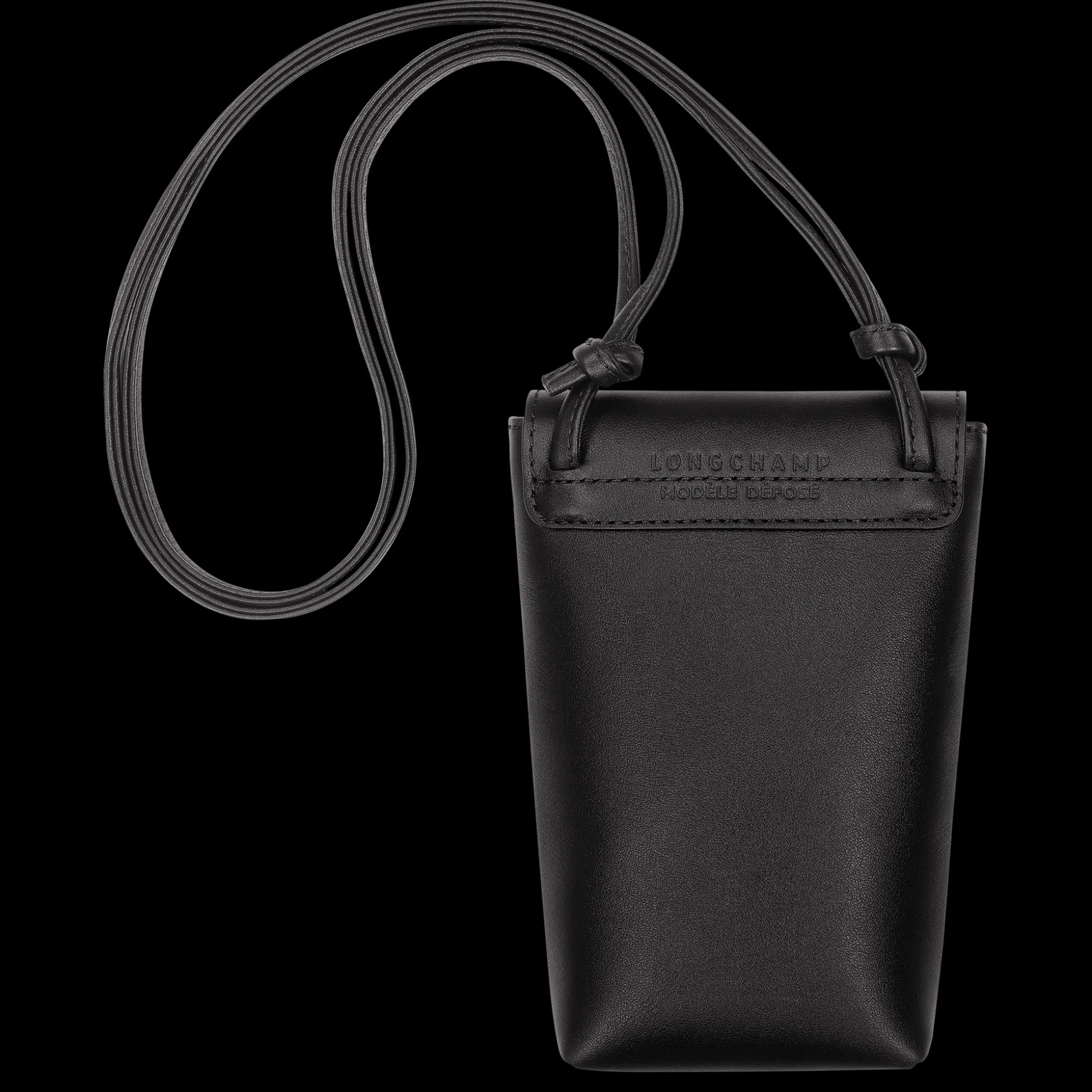 custodia_per_cellulare_con_laccio_in_cuoio_3-24.webp Hot Longchamp Custodia per cellulare con laccio in cuoio Nero