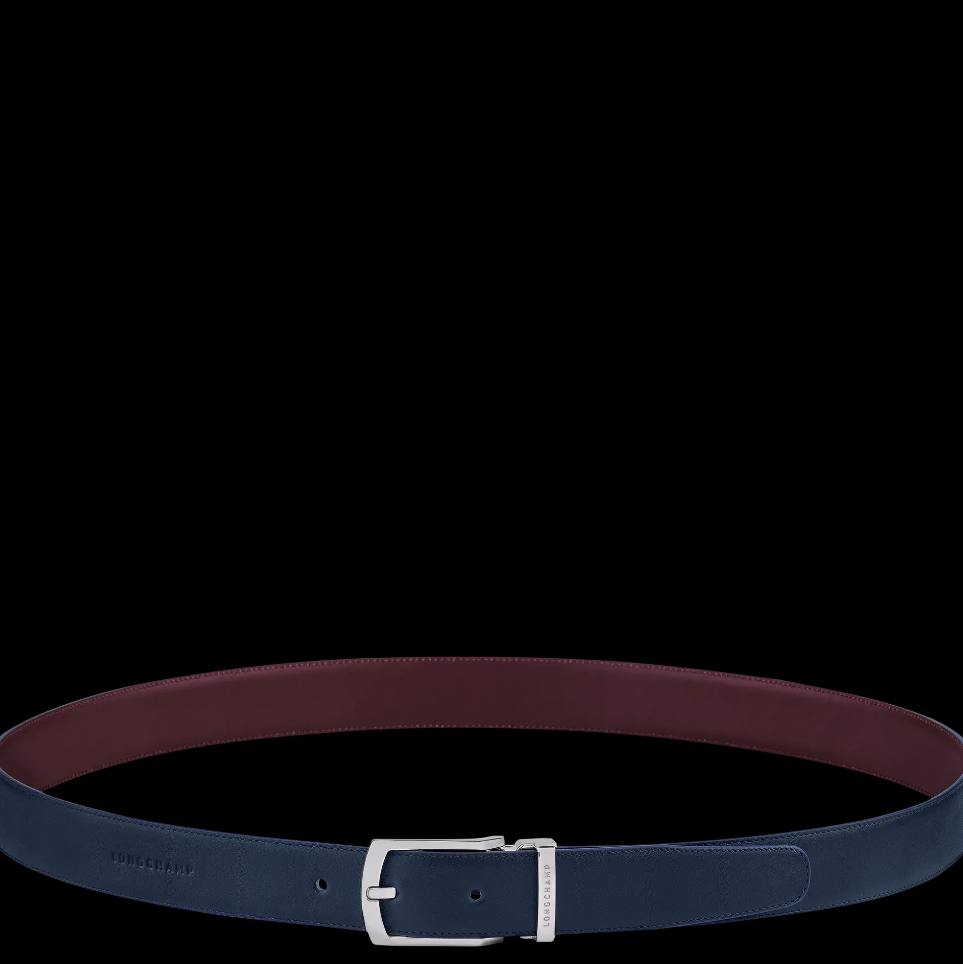 Cheap Longchamp Delta Box Pelle - Marine/Bordeaux