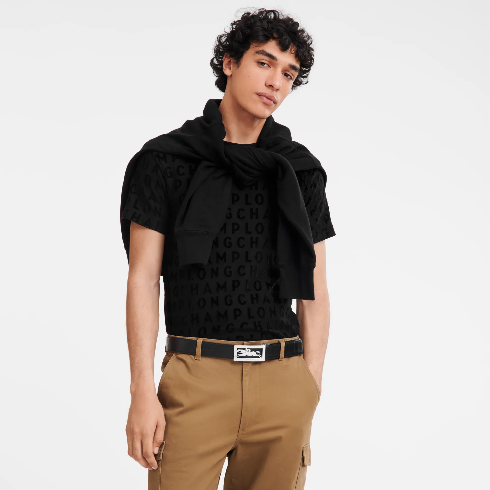 Discount Longchamp Delta Box Pelle - Nero