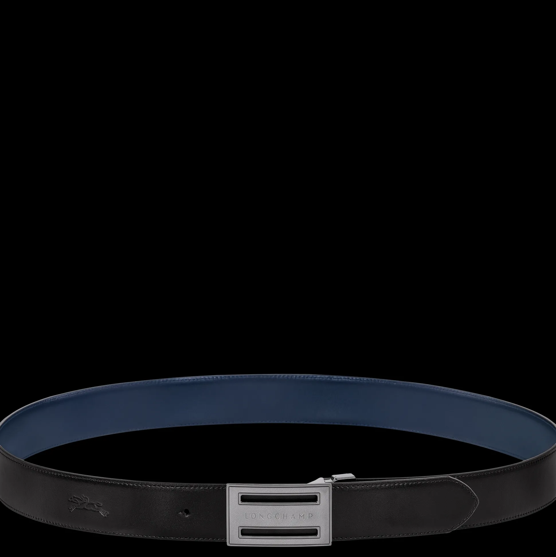 Hot Longchamp Delta Box Pelle - Nero/Marine