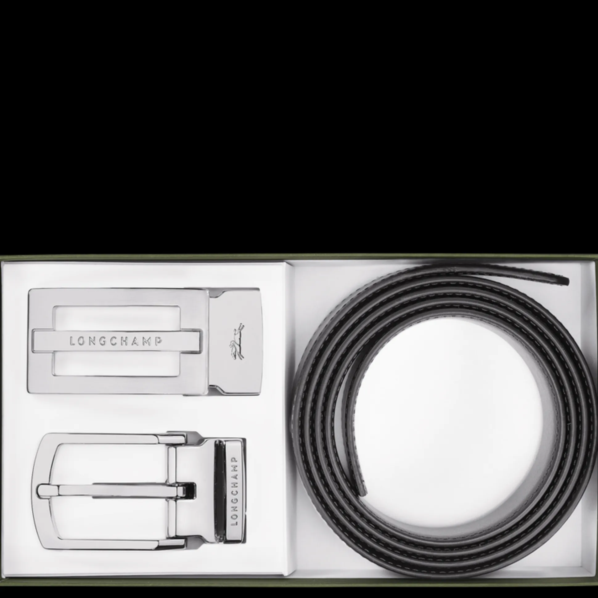 Discount Longchamp Delta Box Pelle - Nero/Marine