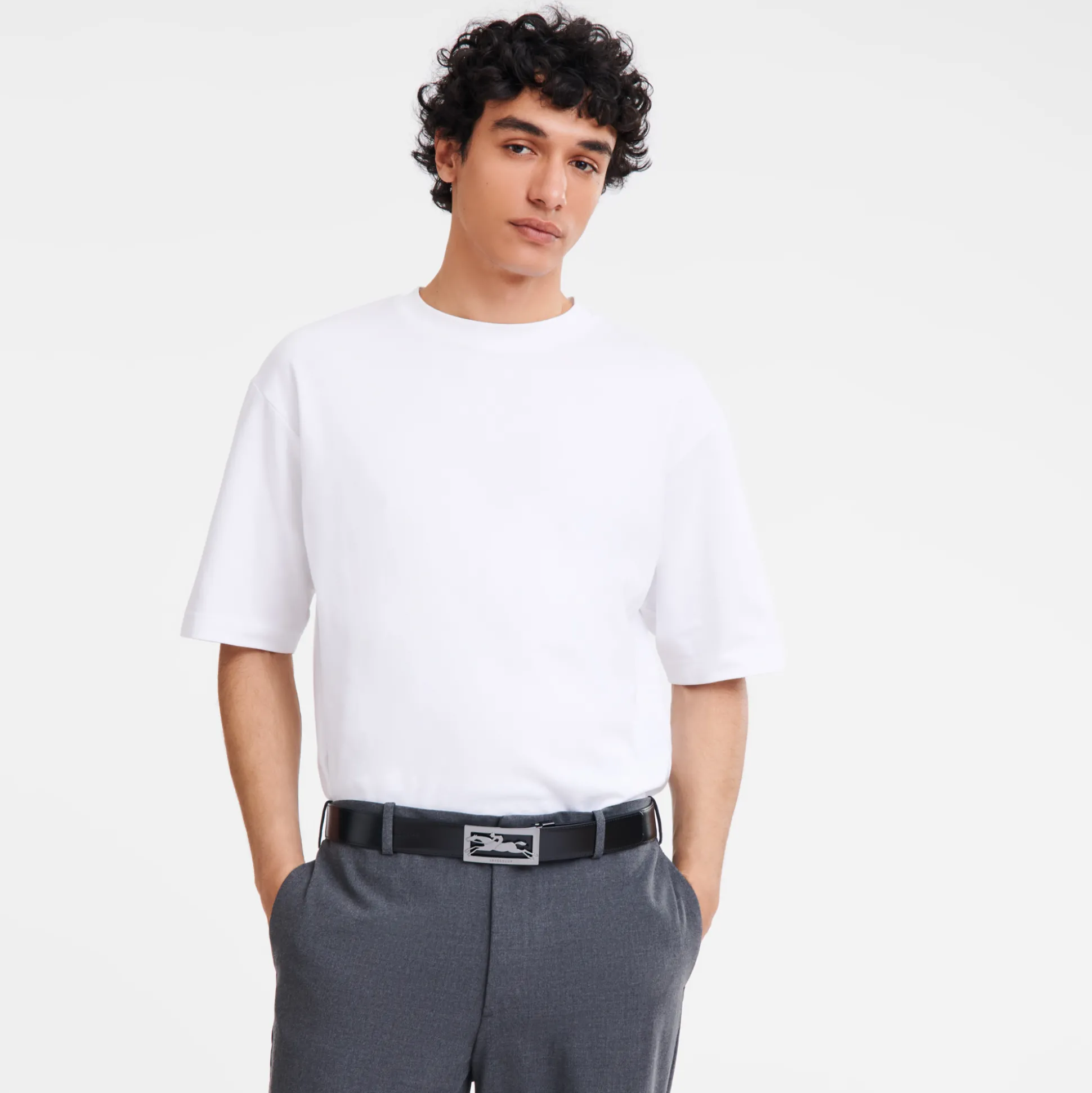 Outlet Longchamp Delta Box Pelle - Nero/Marine