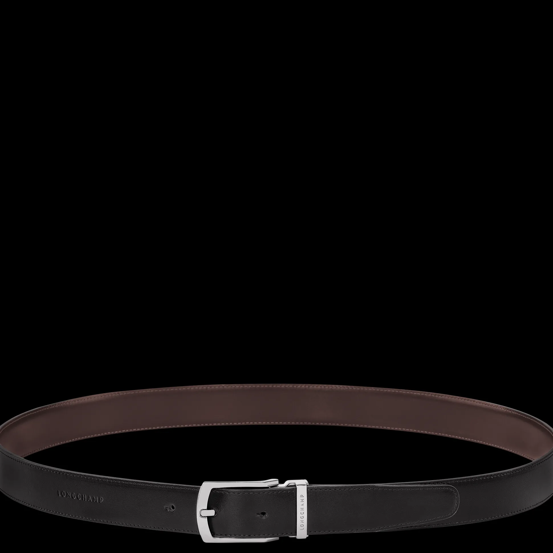 Store Longchamp Delta Box Pelle - Nero/Moka