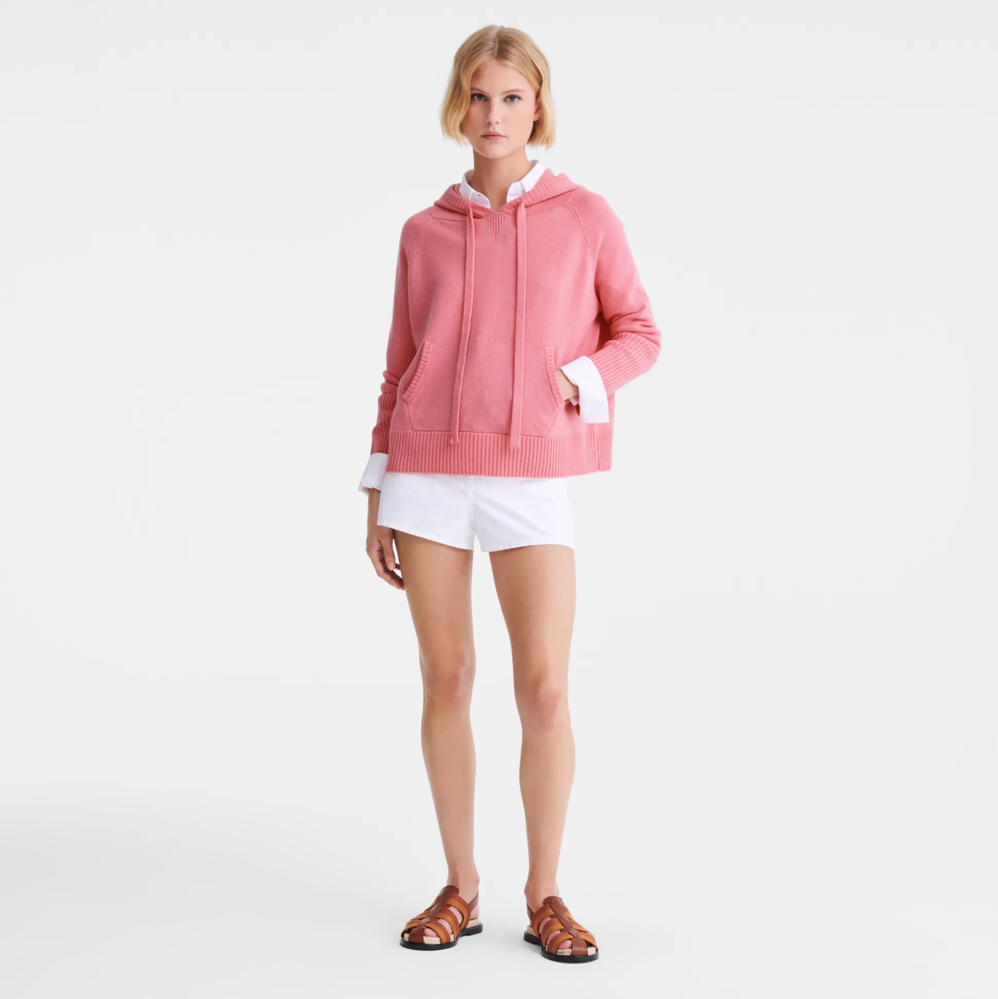 Fashion Longchamp Felpa con cappuccio Marshmallow