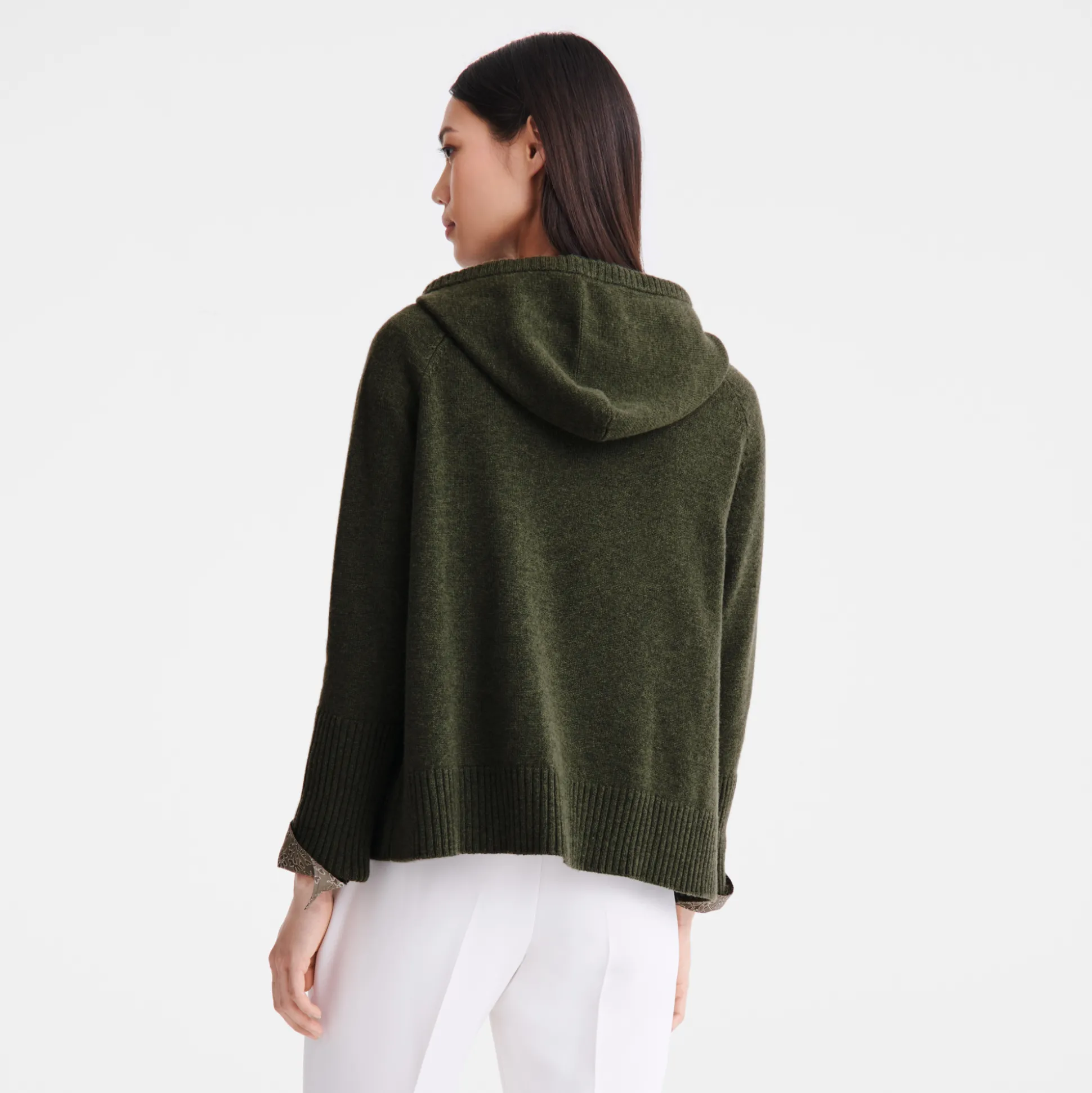 felpa_con_cappuccio_2.webp Discount Longchamp Felpa con cappuccio Kaki