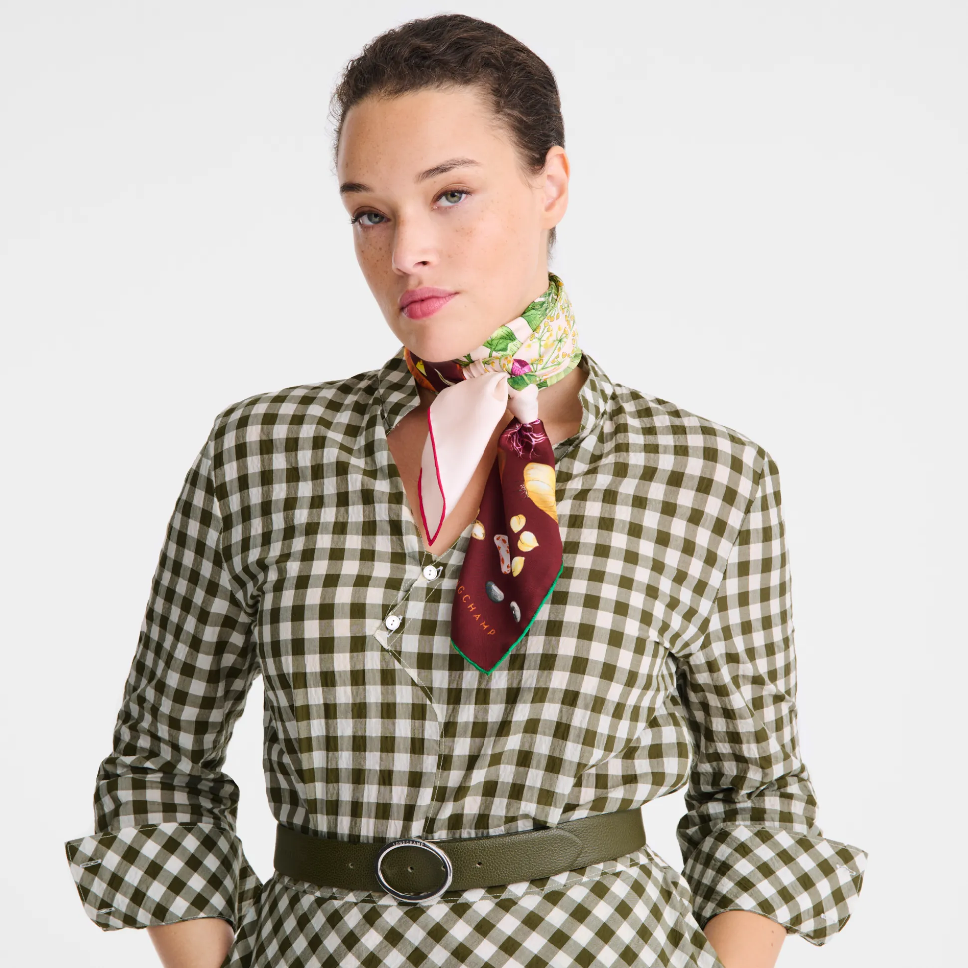 Cheap Longchamp Foulard di seta 90 Oltre il giardino OTHER - Multicolore