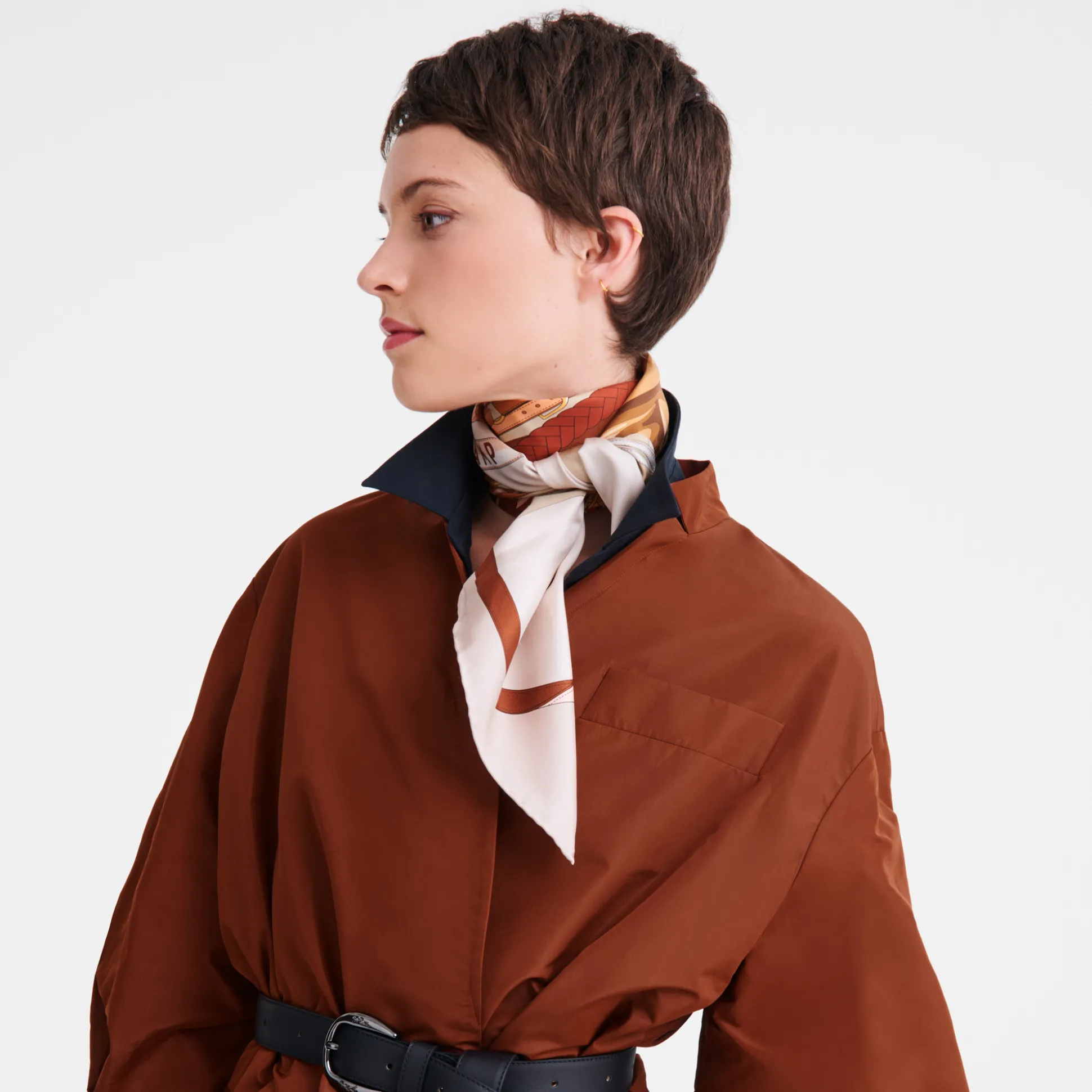 Store Longchamp Foulard di seta 90 Tête de cheval OTHER - Ballerina