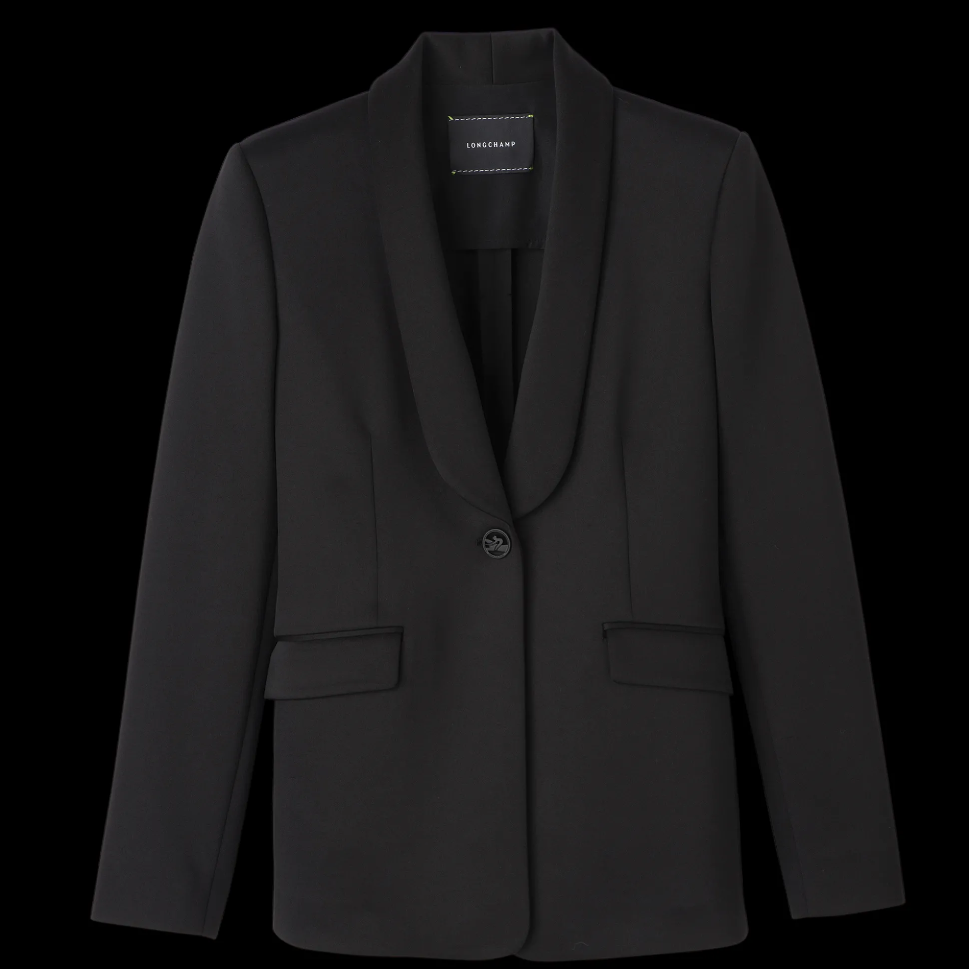 Cheap Longchamp Giacca aderente Nero