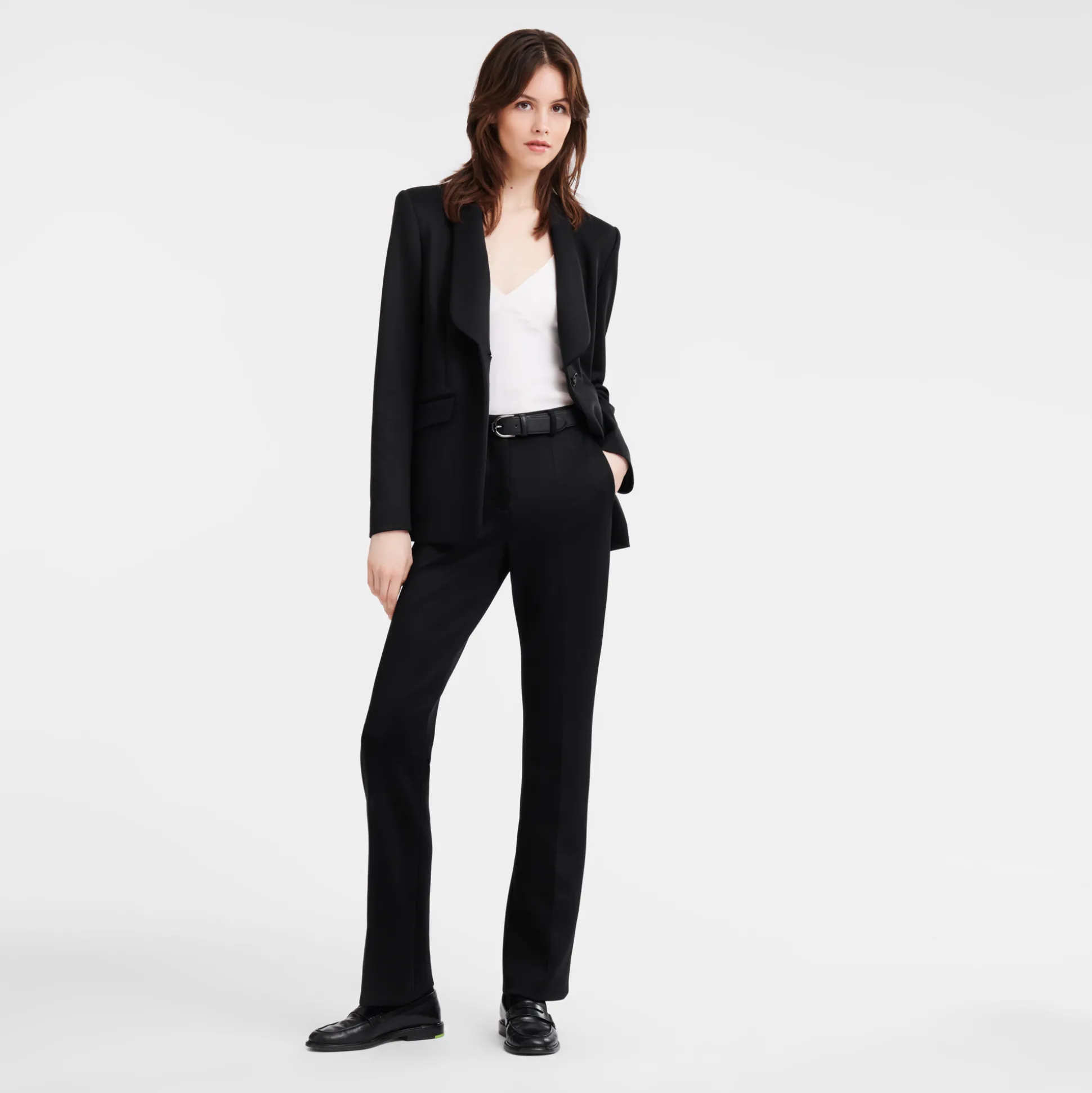 Cheap Longchamp Giacca aderente Nero