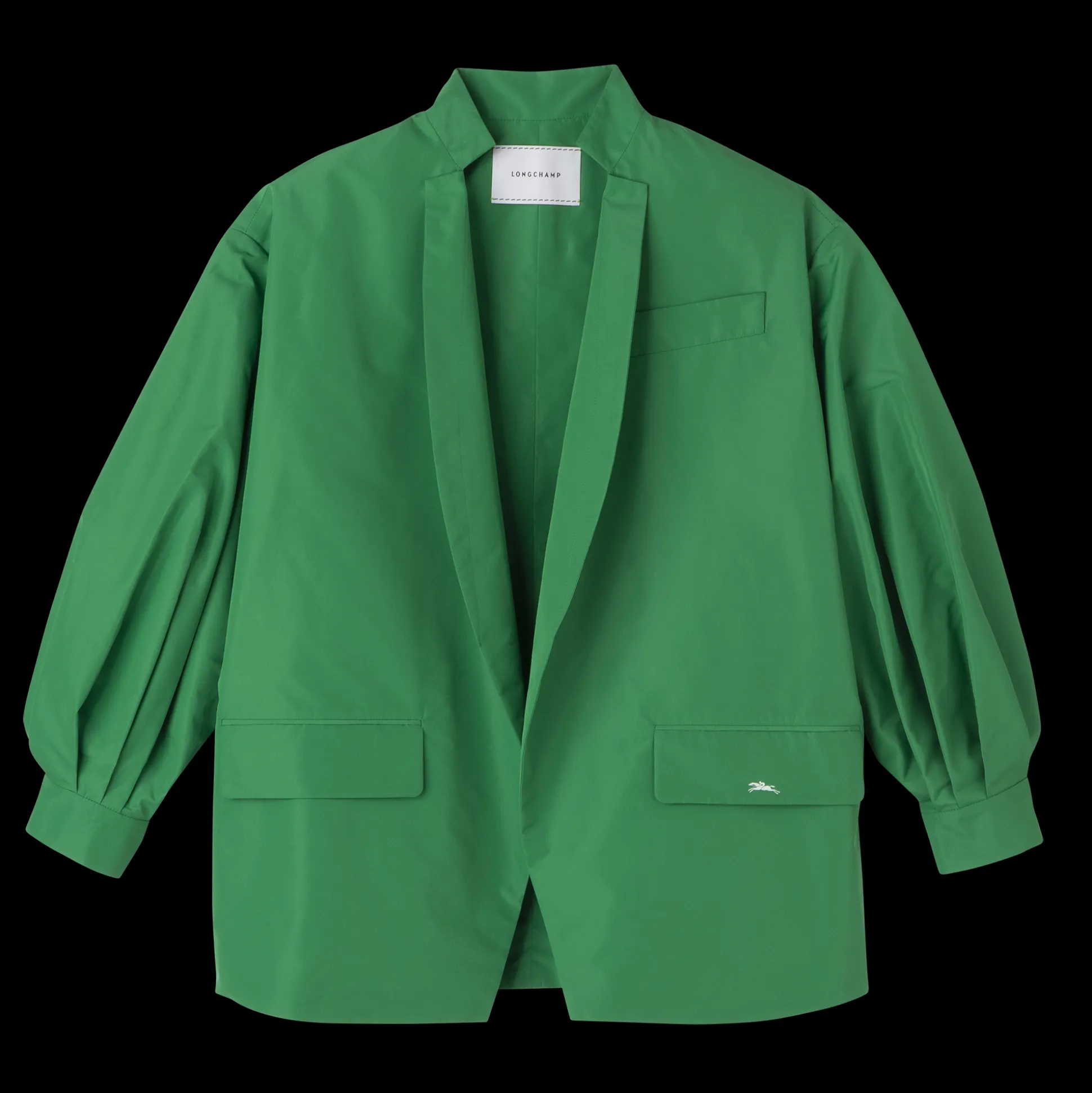 Shop Longchamp Giacca kimono Verde