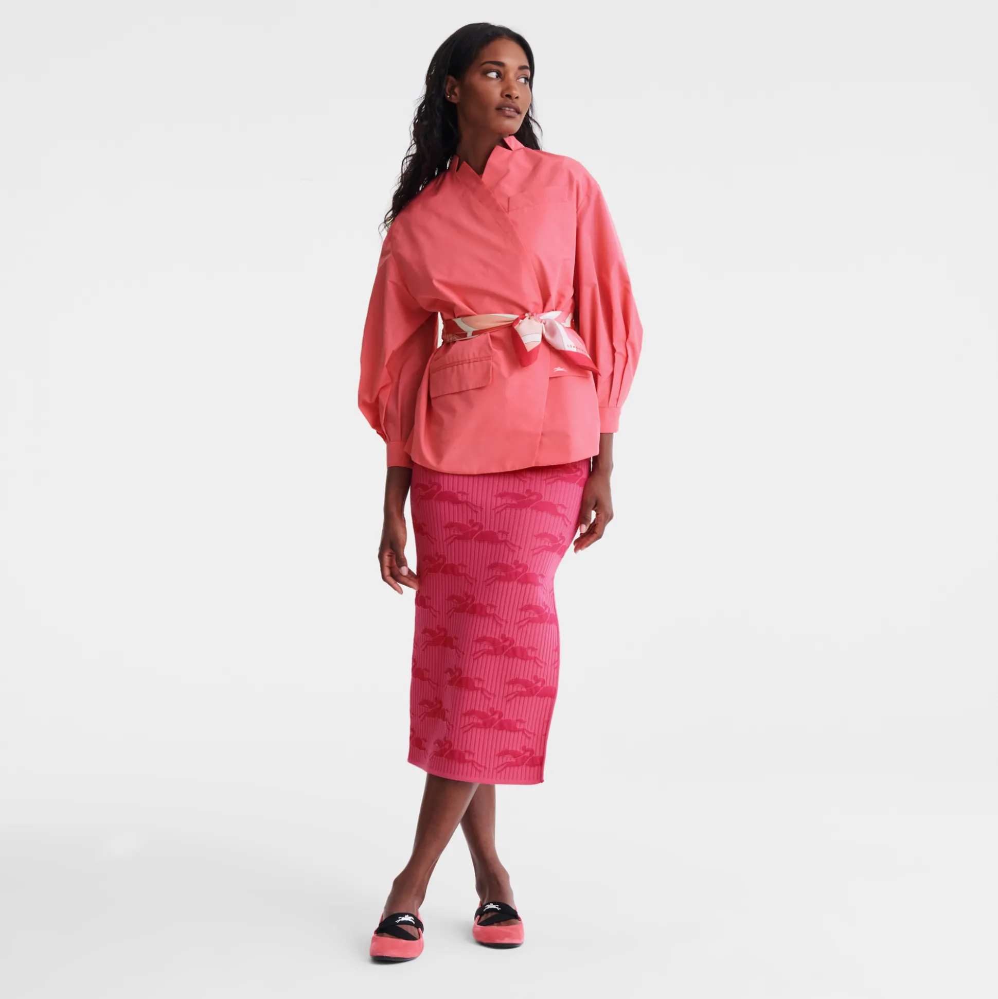 Discount Longchamp Giacca kimono Marshmallow