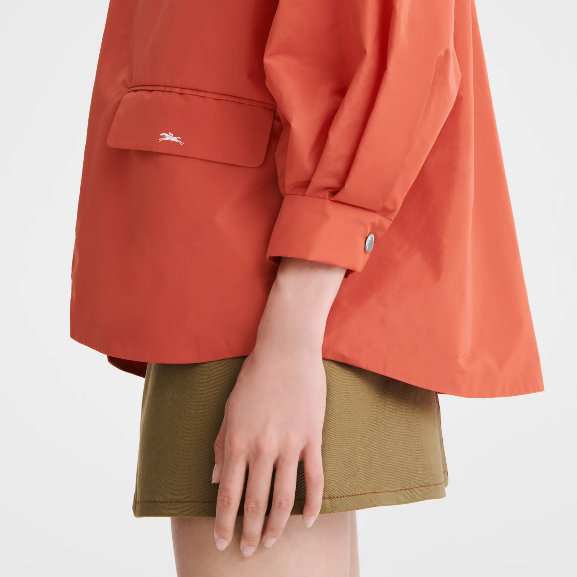 giacca_kimono_taffet_tecnico__pomodoro_3.webp Best Longchamp Giacca kimono Taffetà tecnico - Pomodoro