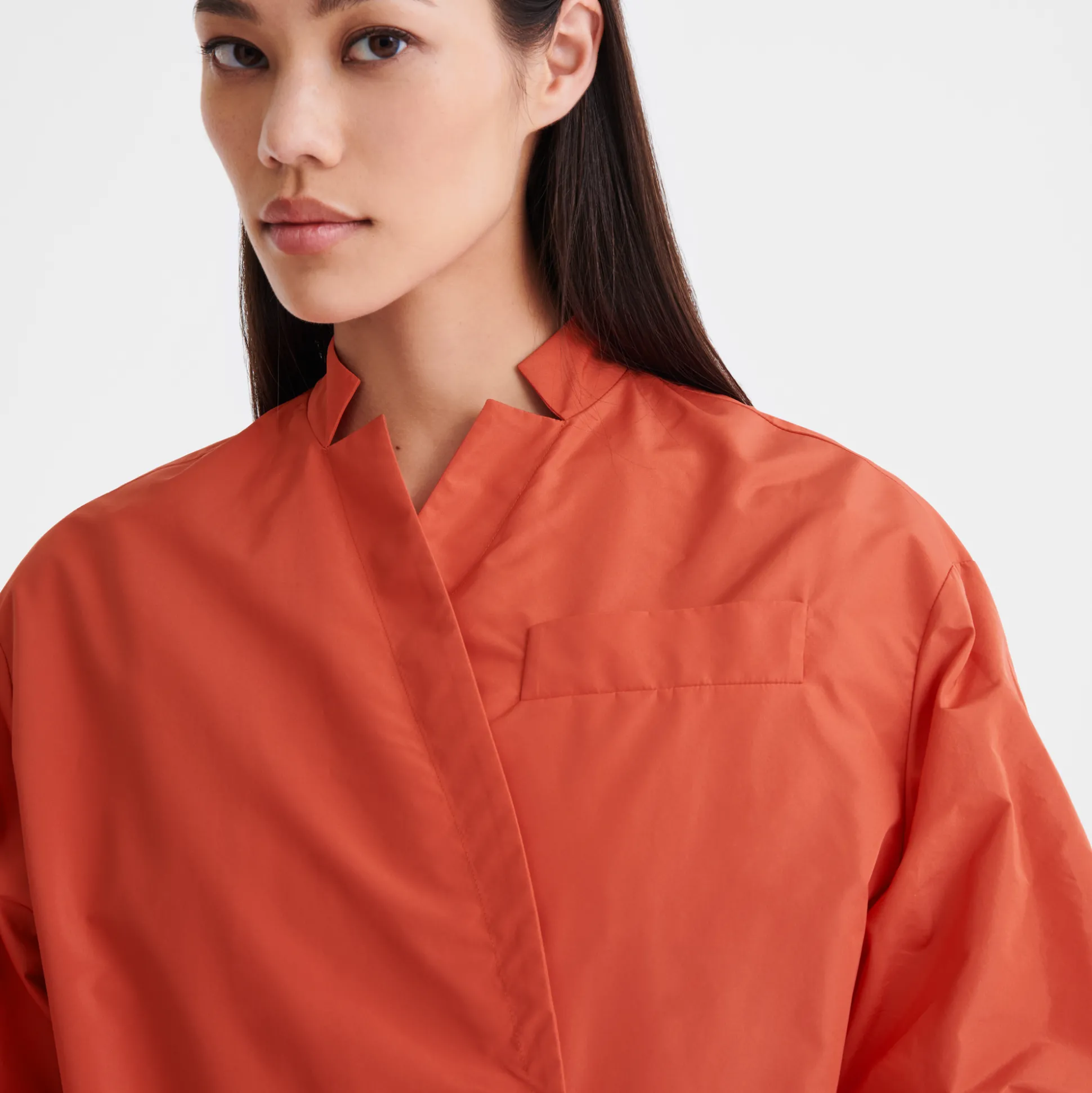giacca_kimono_taffet_tecnico__pomodoro_4.webp Best Longchamp Giacca kimono Taffetà tecnico - Pomodoro