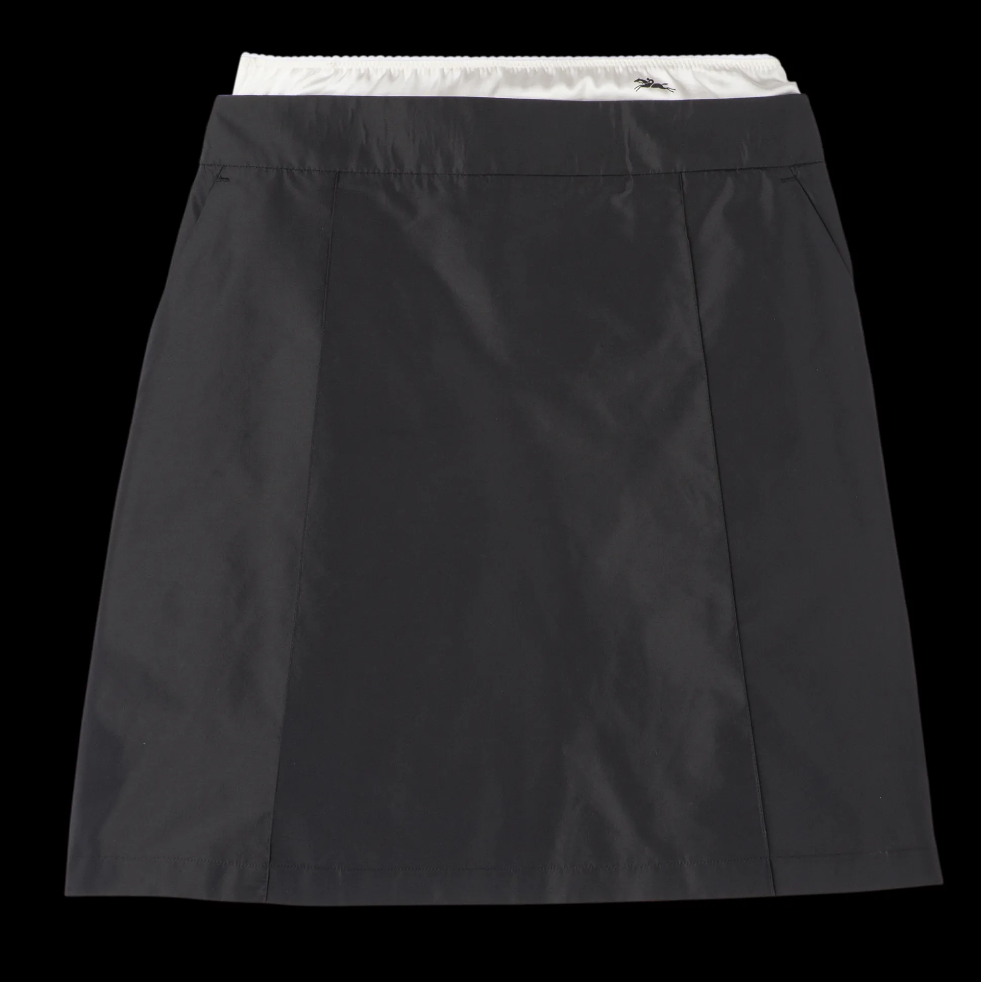 Best Longchamp Gonna corta con cintura con applicazione Nero