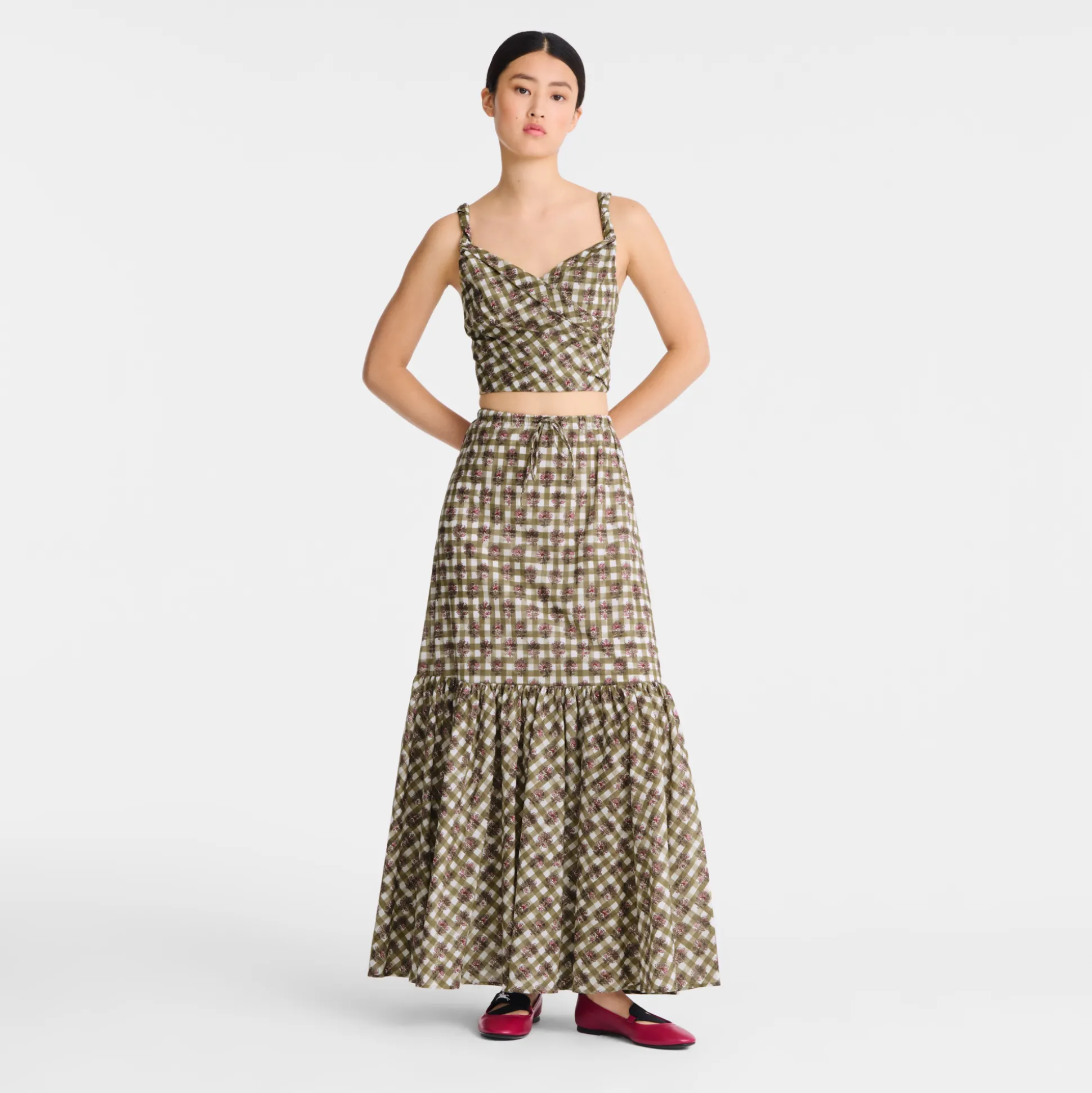 Fashion Longchamp Gonna lunga Carciofo