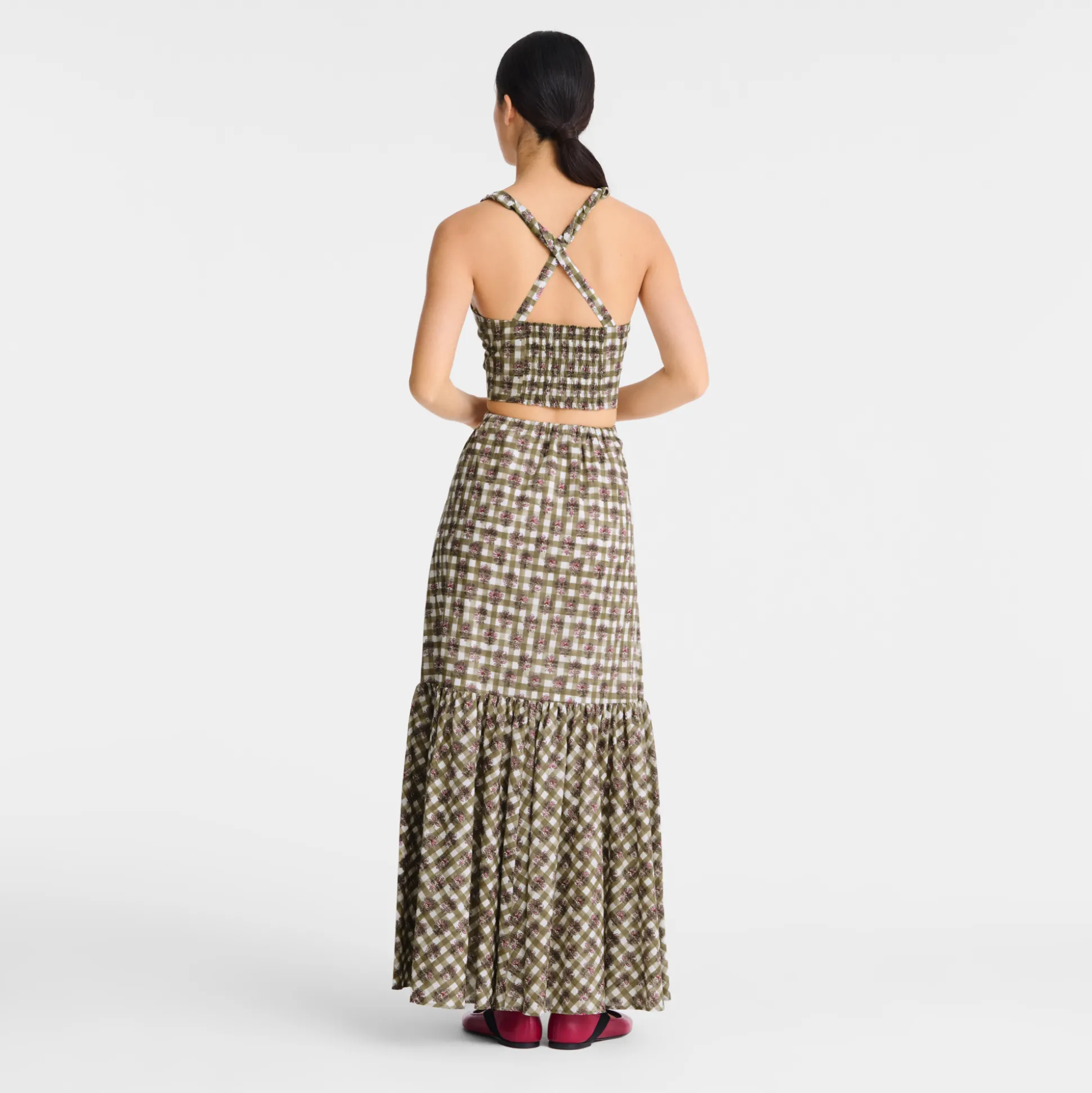 Fashion Longchamp Gonna lunga Carciofo