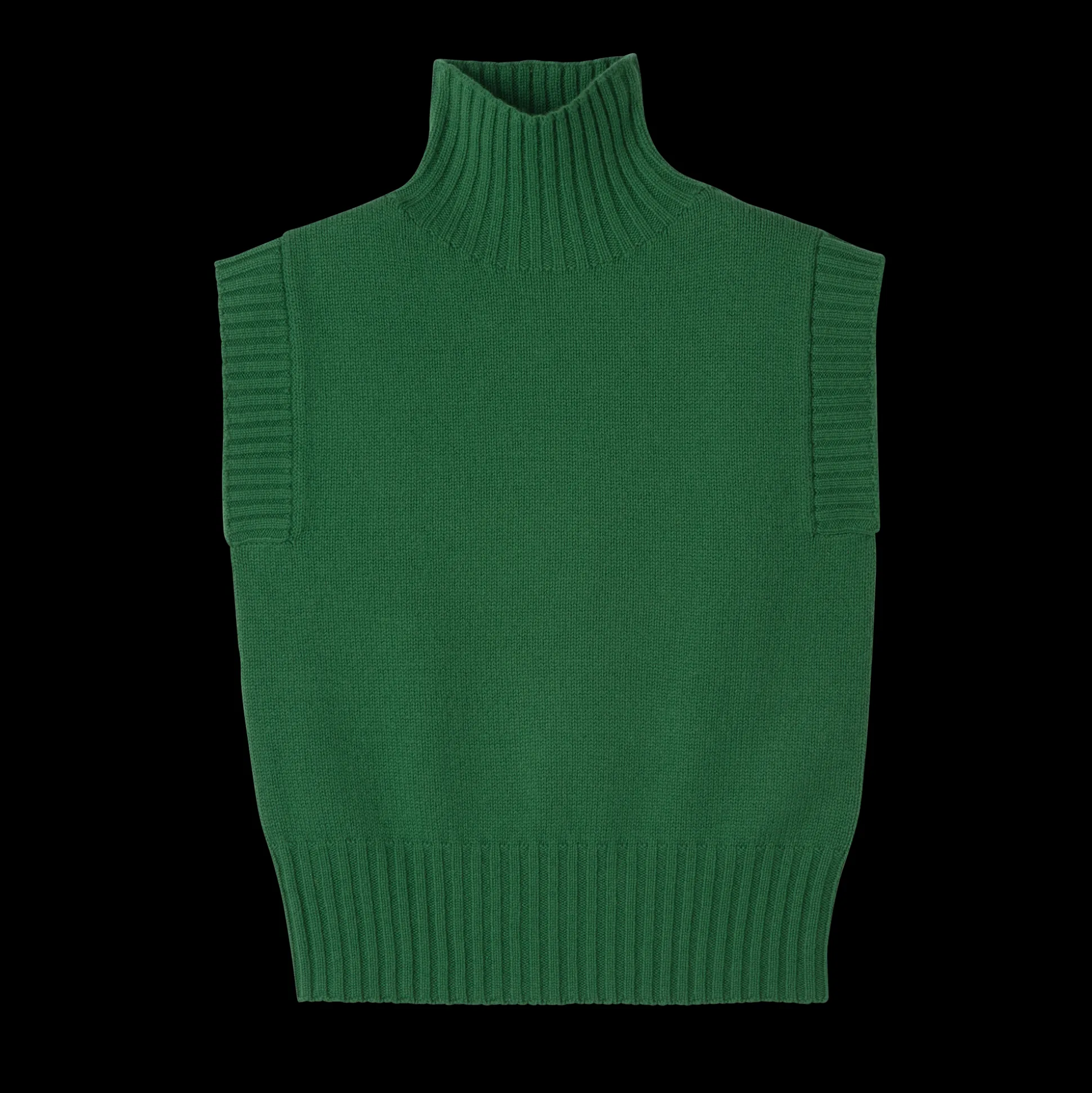 Store Longchamp Maglia collo alto senza maniche Verde