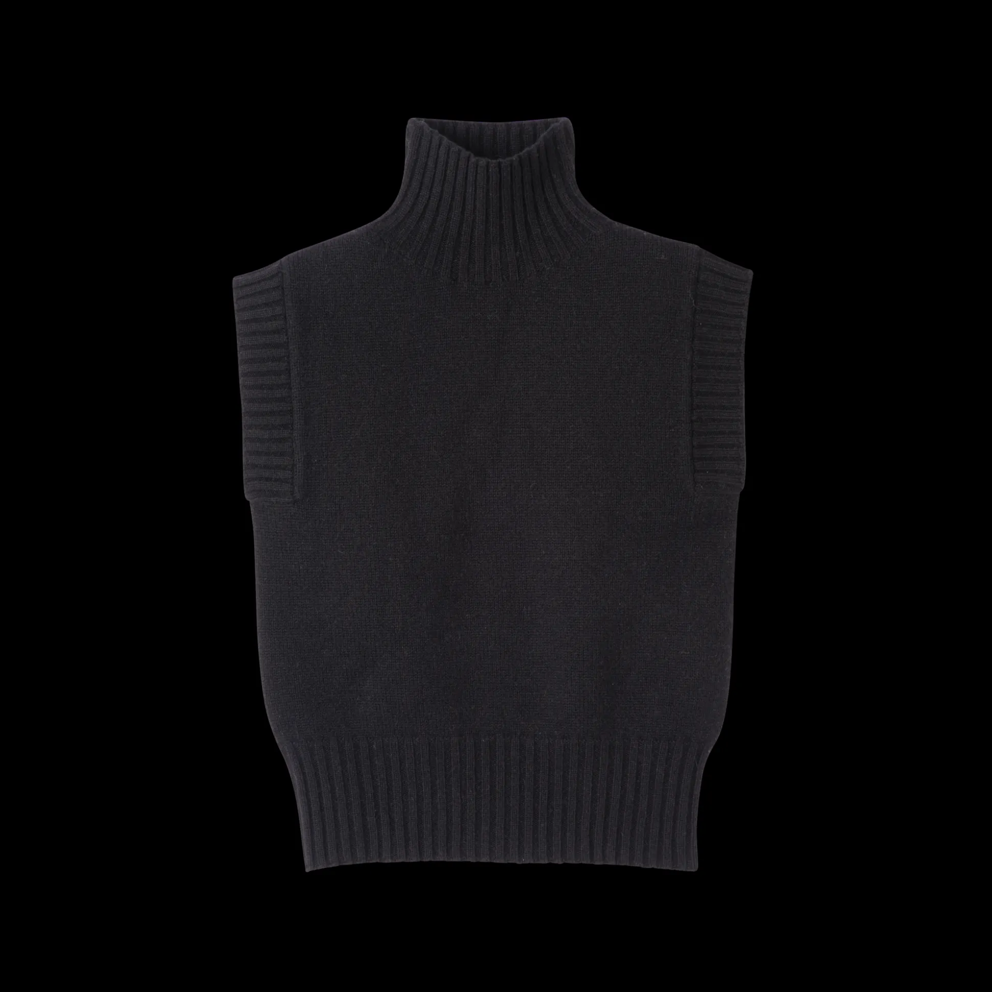 maglia_collo_alto_senza_maniche_0.webp Hot Longchamp Maglia collo alto senza maniche Nero