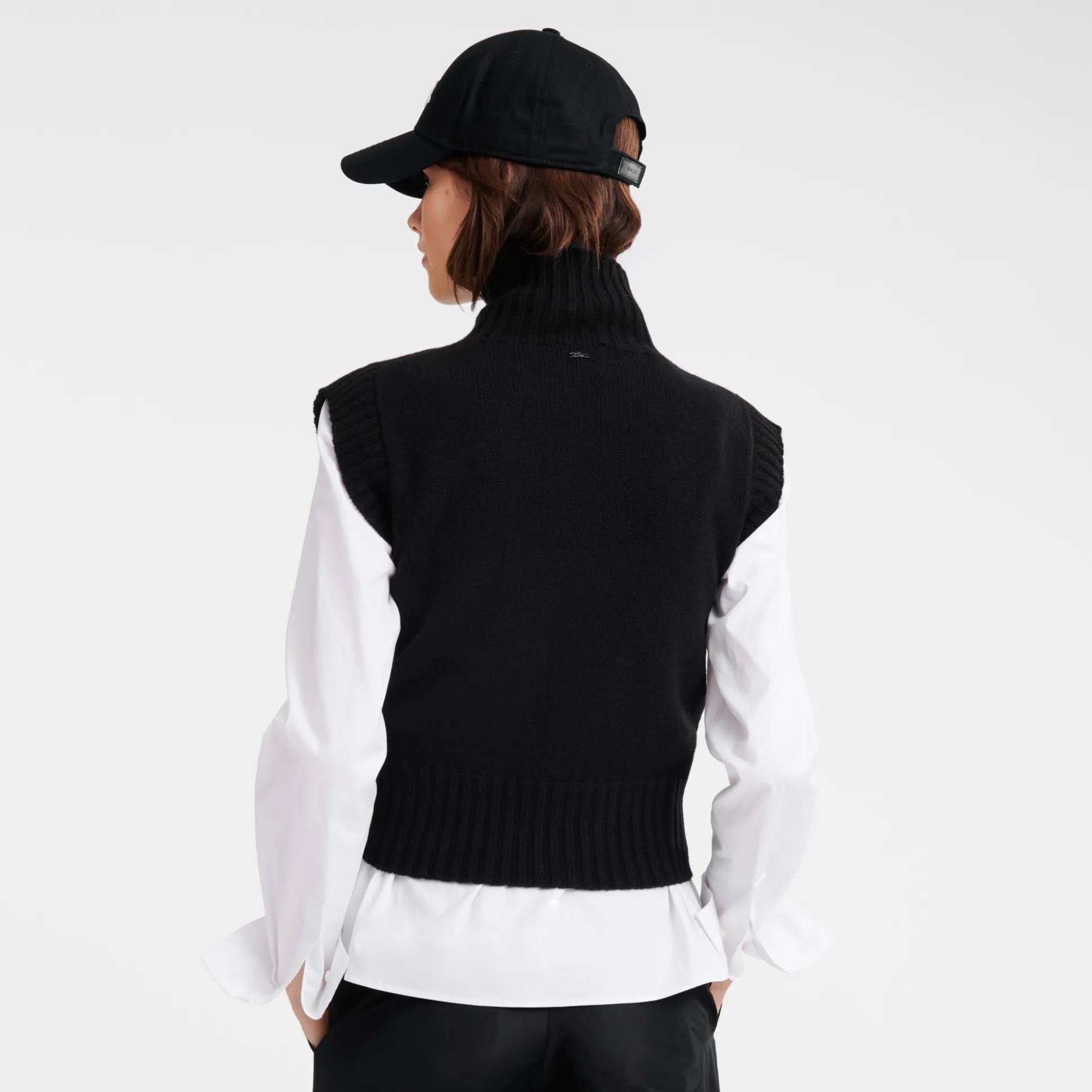 maglia_collo_alto_senza_maniche_2.webp Hot Longchamp Maglia collo alto senza maniche Nero