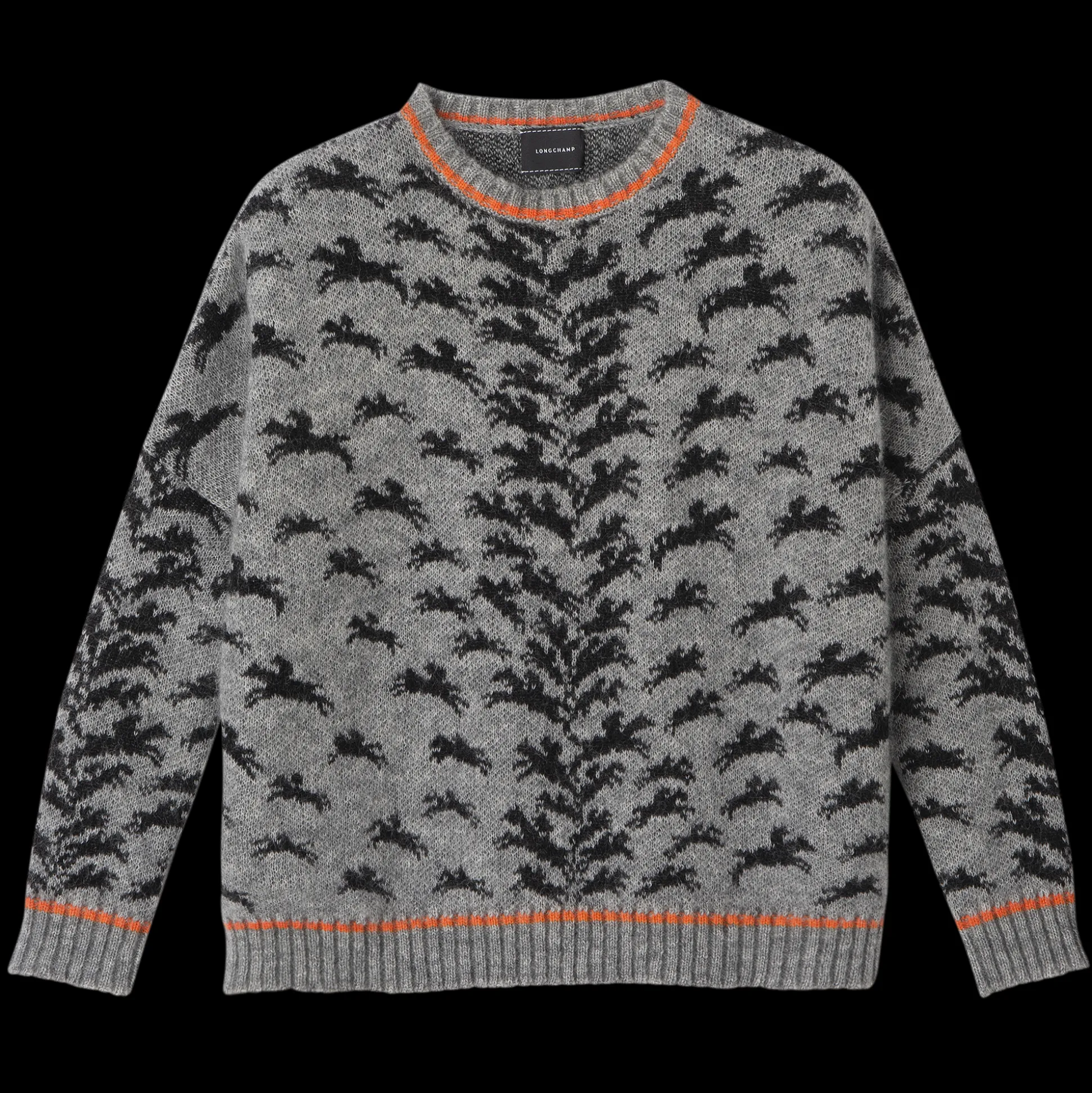 Discount Longchamp Maglia con scollo rotondo Grigio