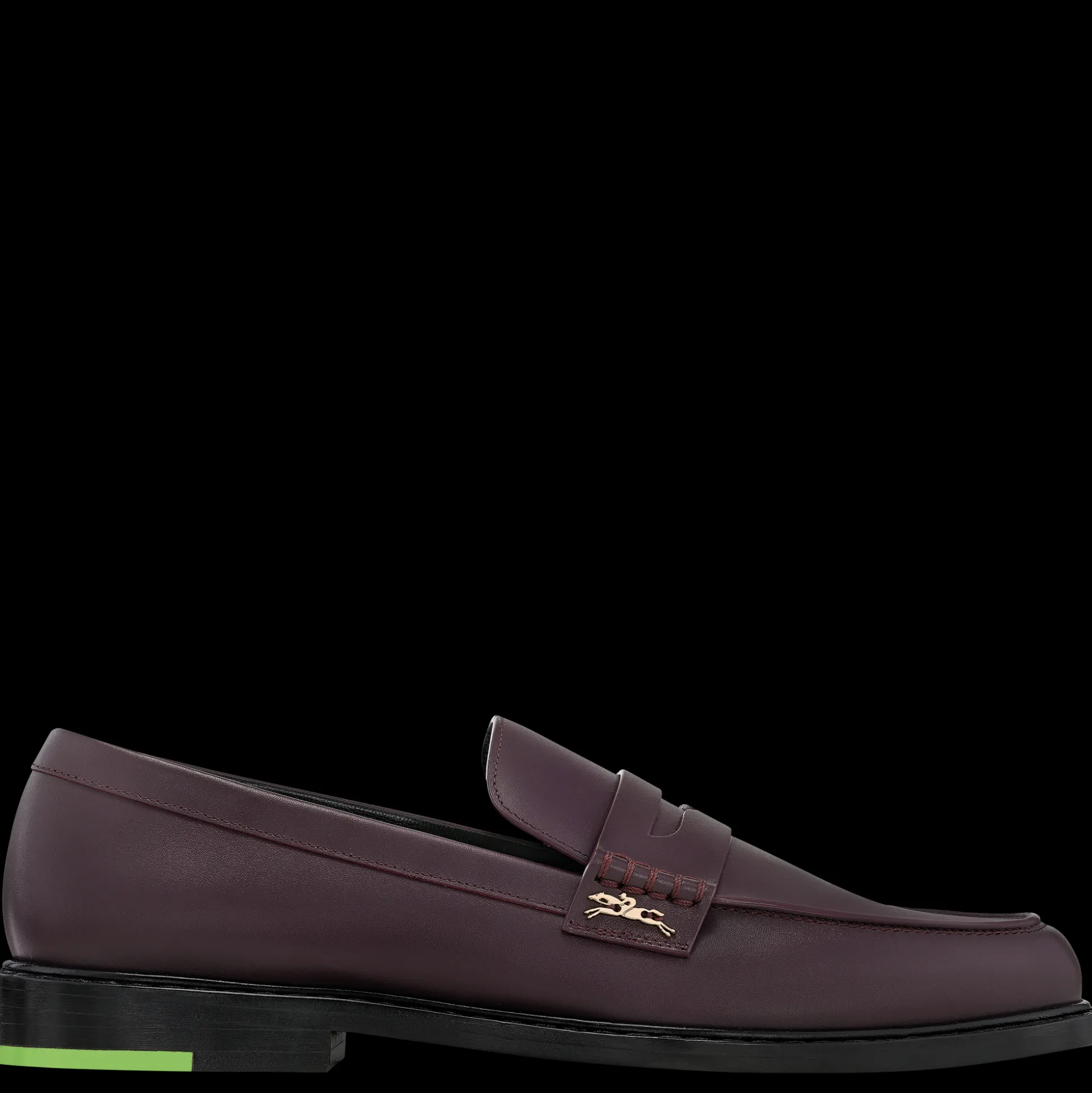 Clearance Longchamp Mocassino Melanzana