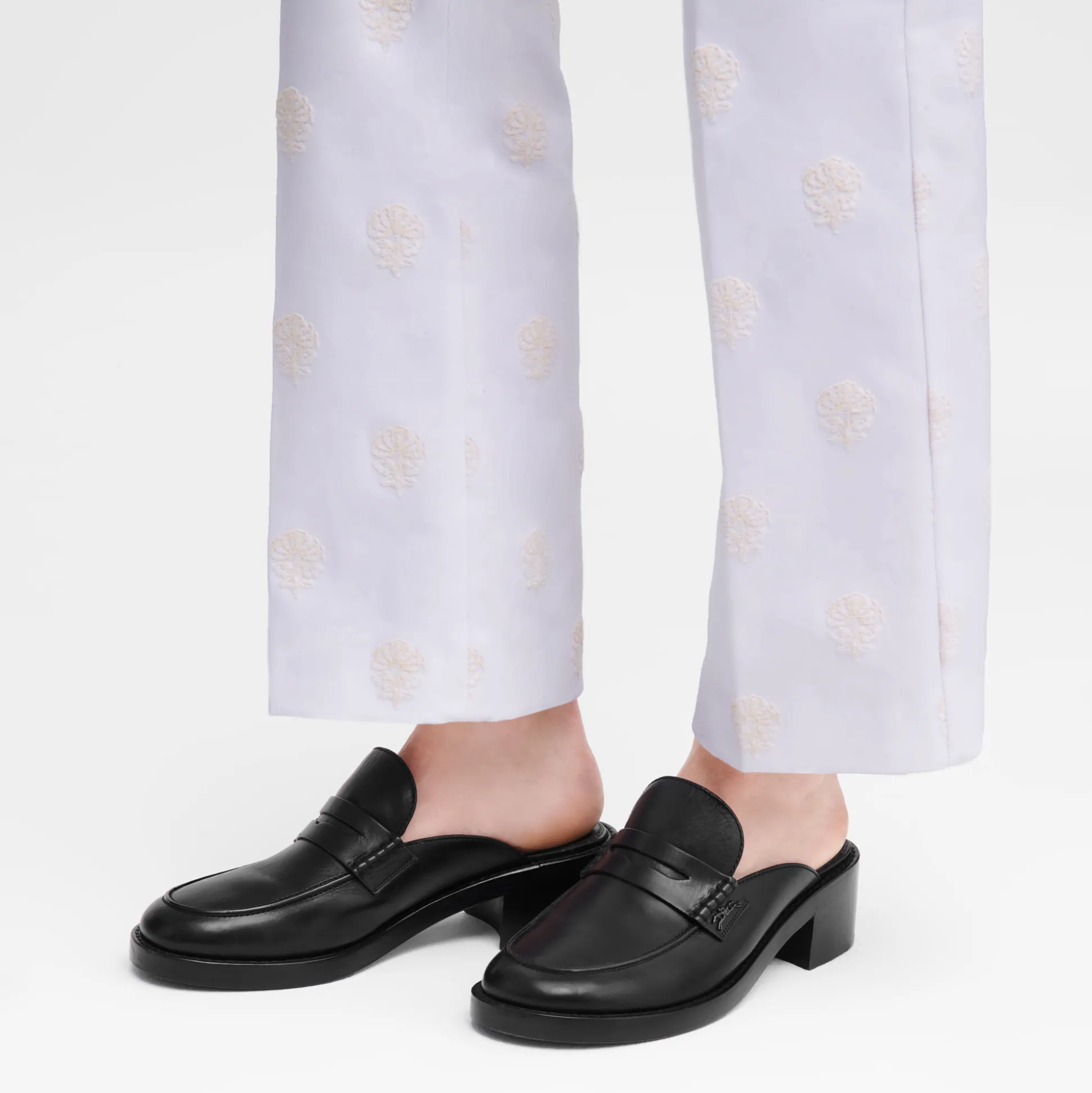 Outlet Longchamp Mule Nero