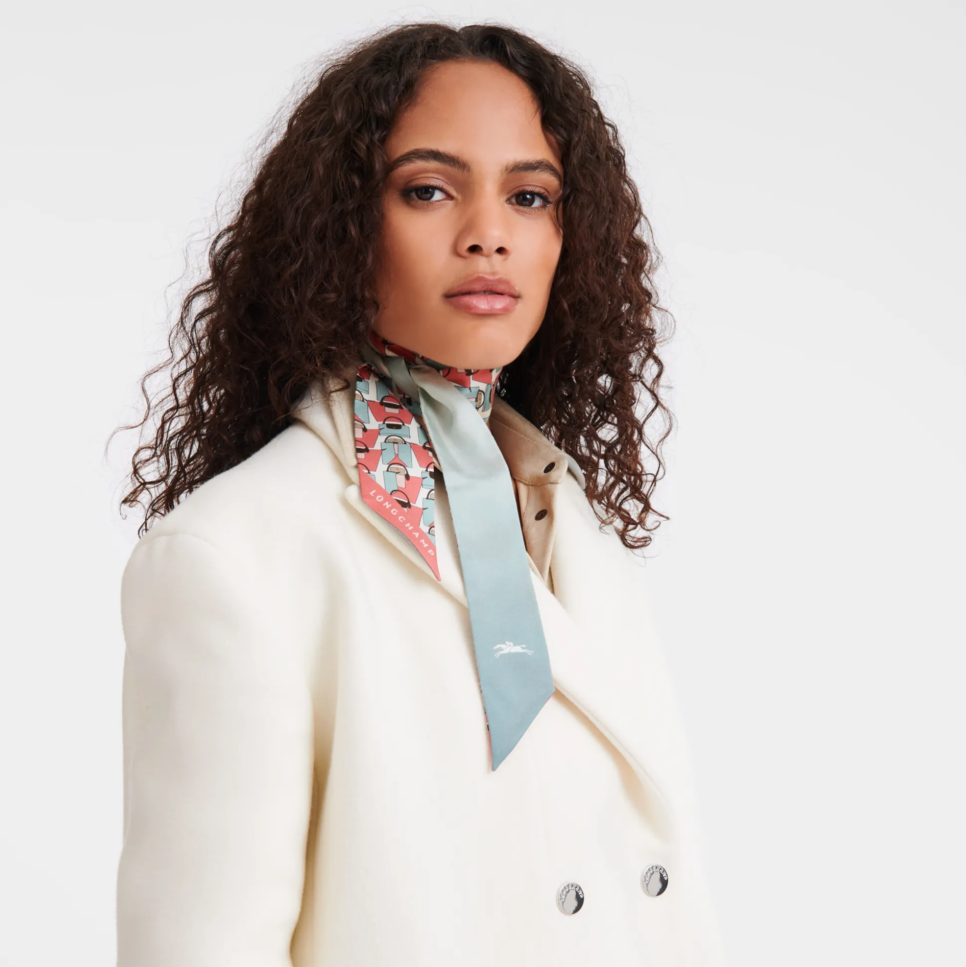 Flash Sale Longchamp Nastro di seta VerdePallido