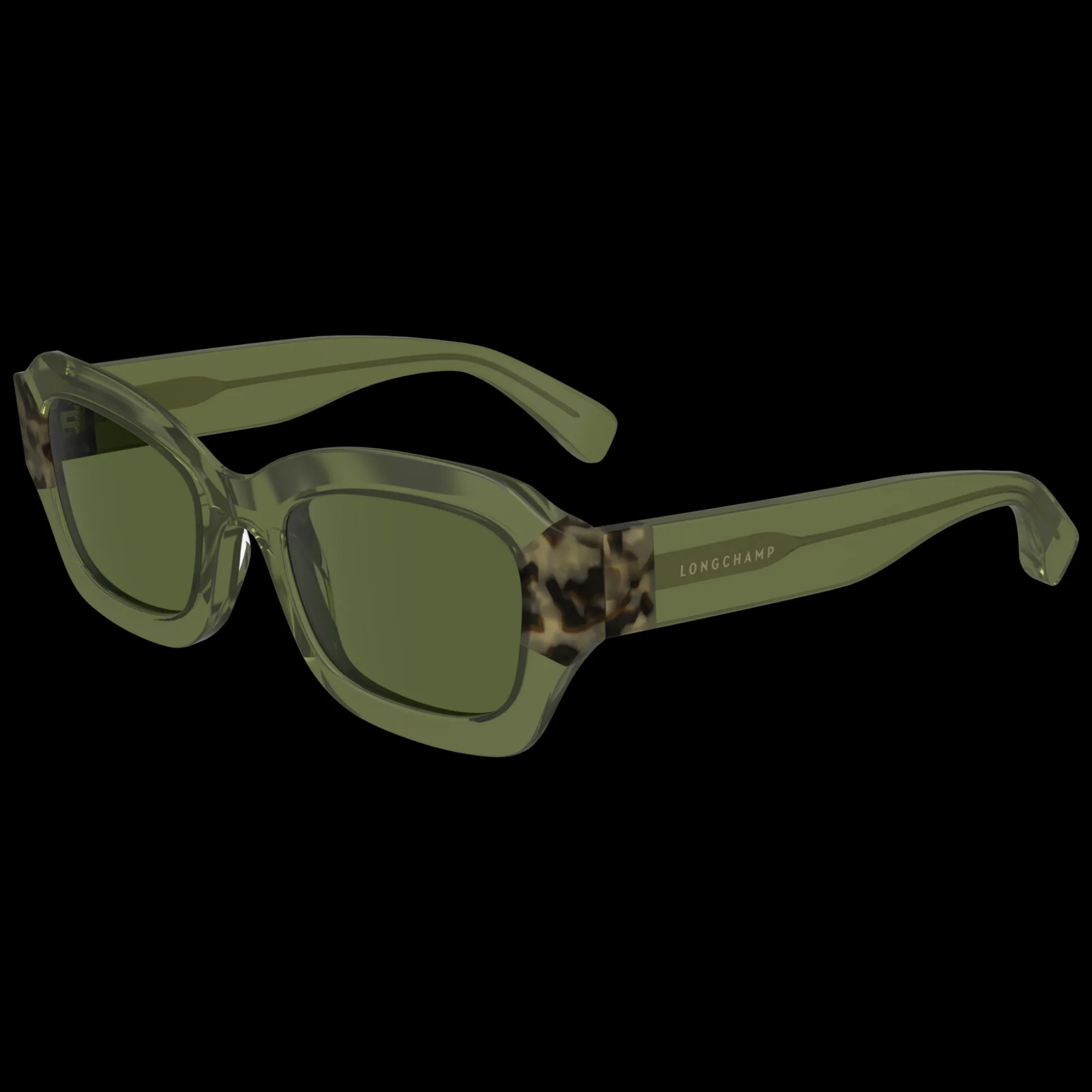 Cheap Longchamp Occhiali da sole TartarugaKaki