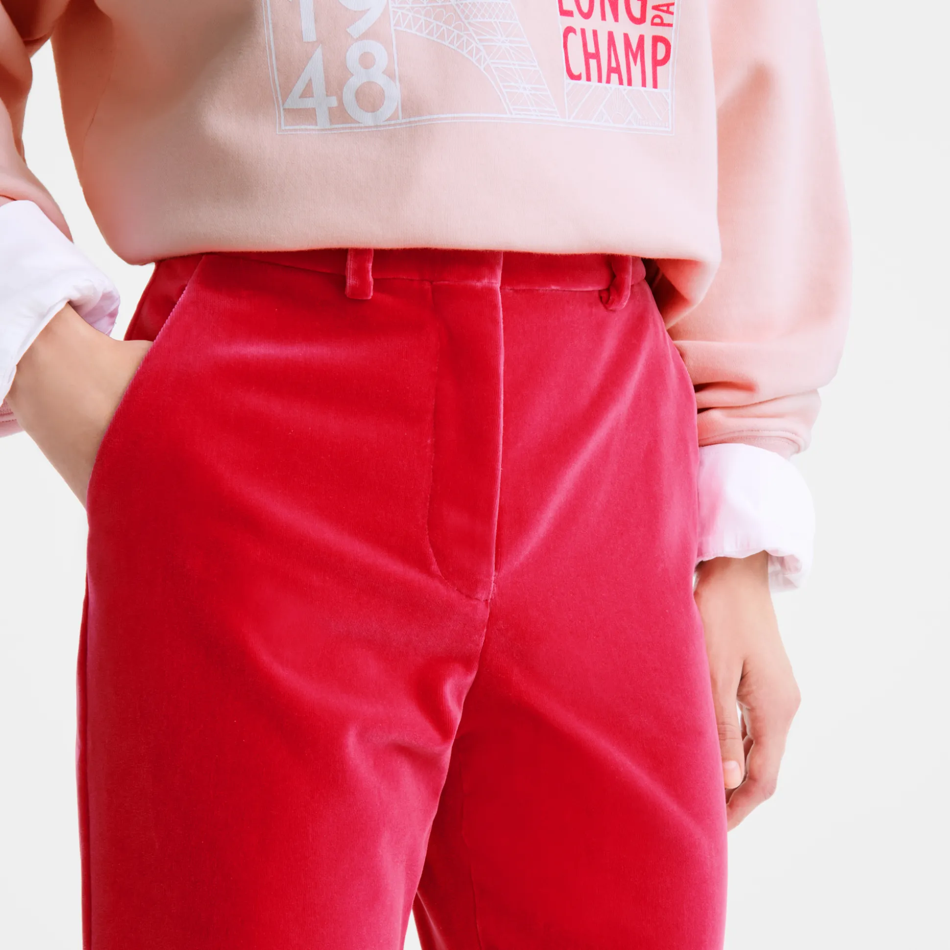 pantaloni_3-4.webp Sale Longchamp Pantaloni Rosa