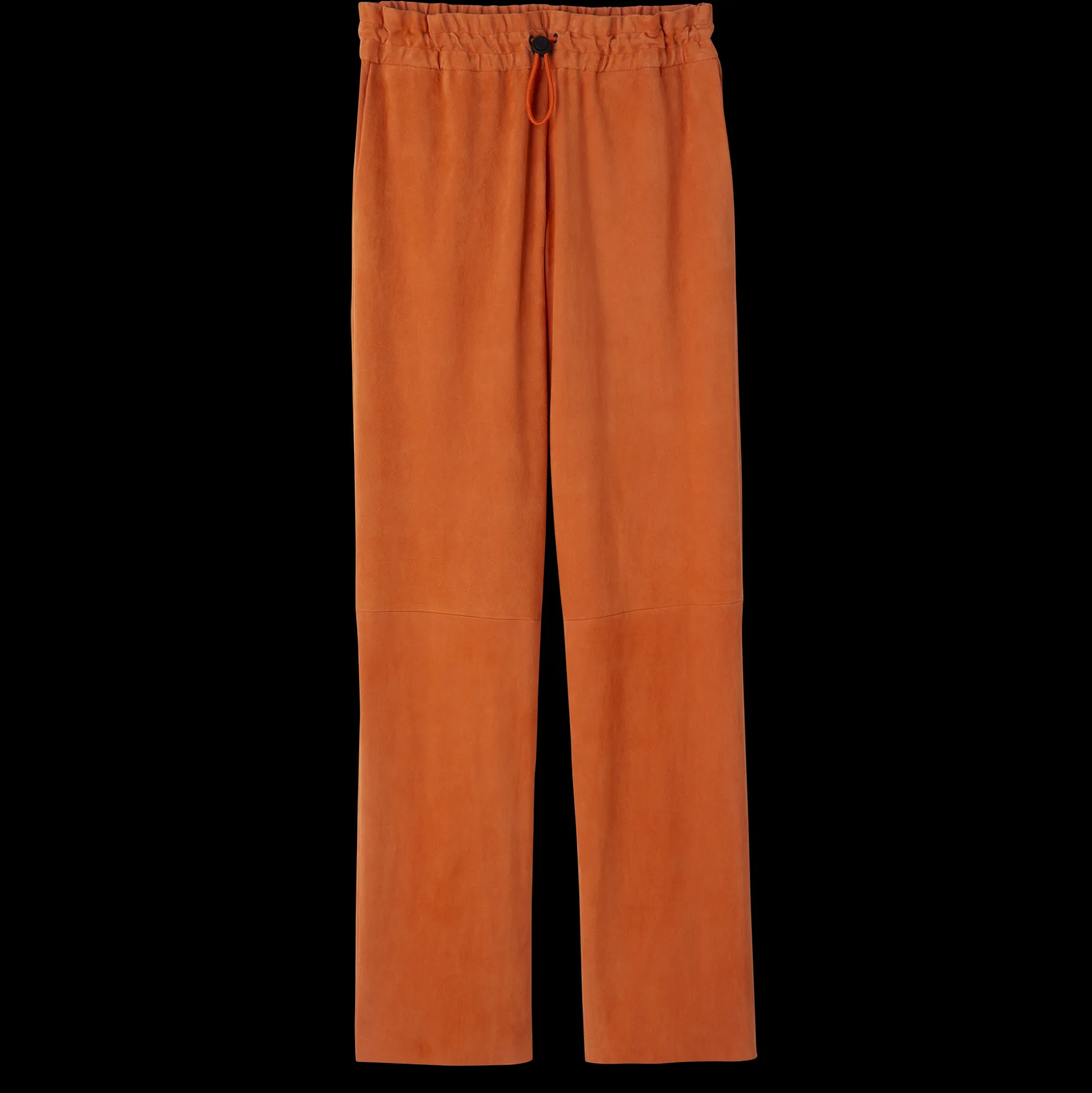 Clearance Longchamp Pantaloni dritti in pelle Arancio