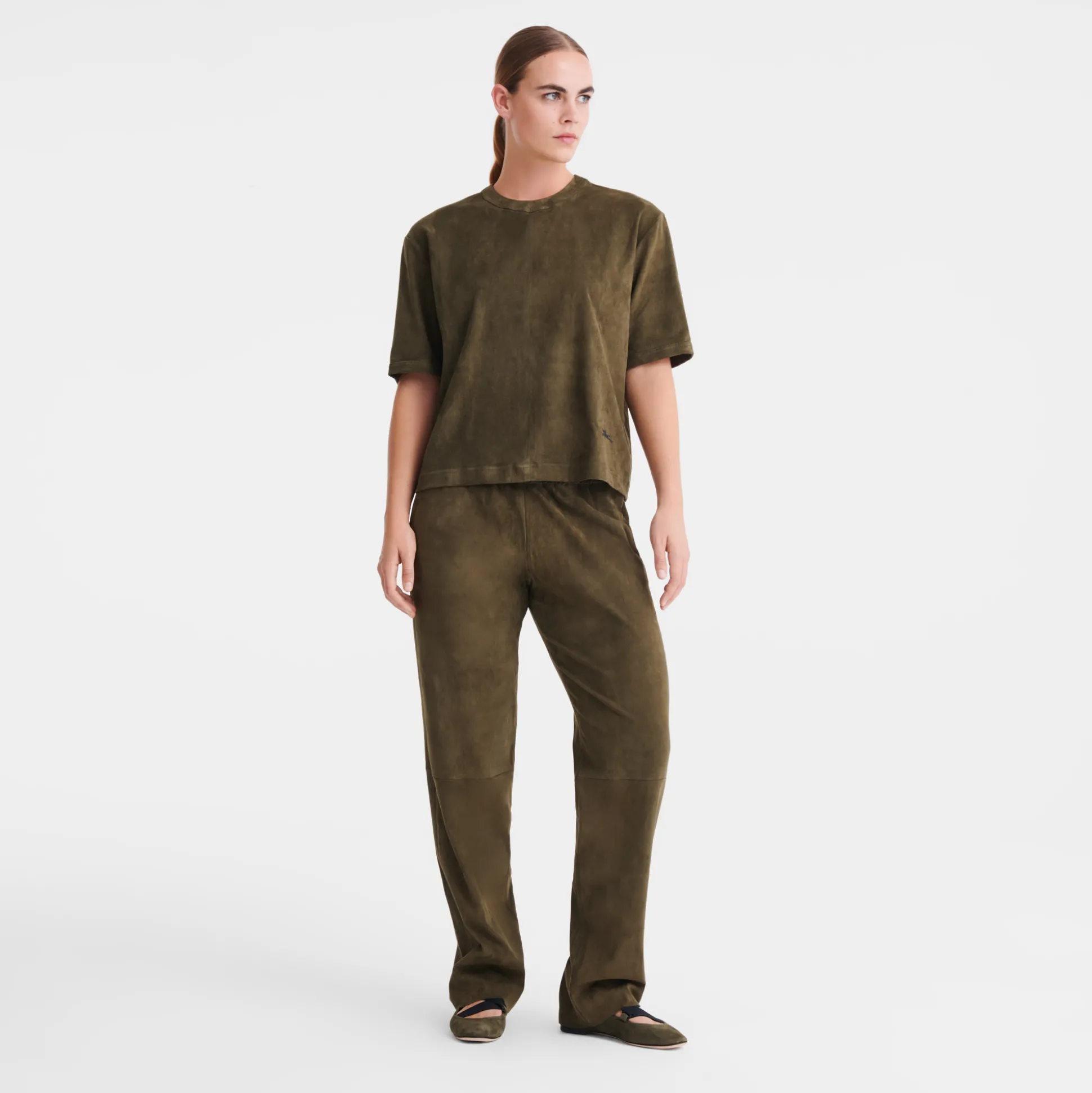 pantaloni_dritti_in_pelle_1-1.webp Sale Longchamp Pantaloni dritti in pelle Kaki