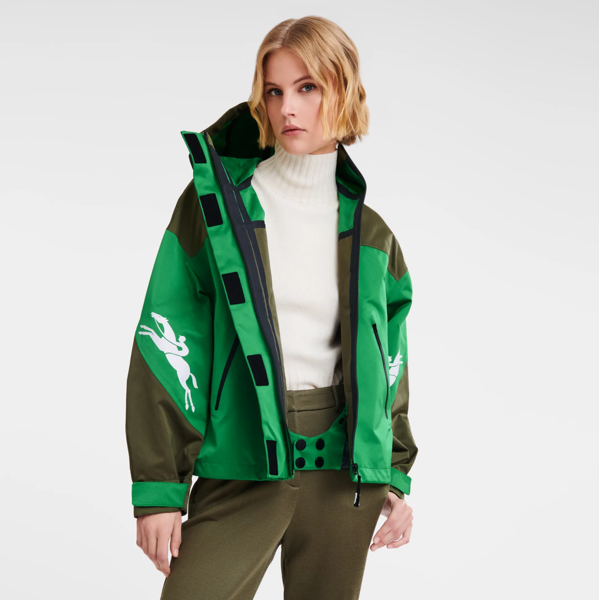 parka_corto_4-1.webp Sale Longchamp Parka corto Kaki/Verde