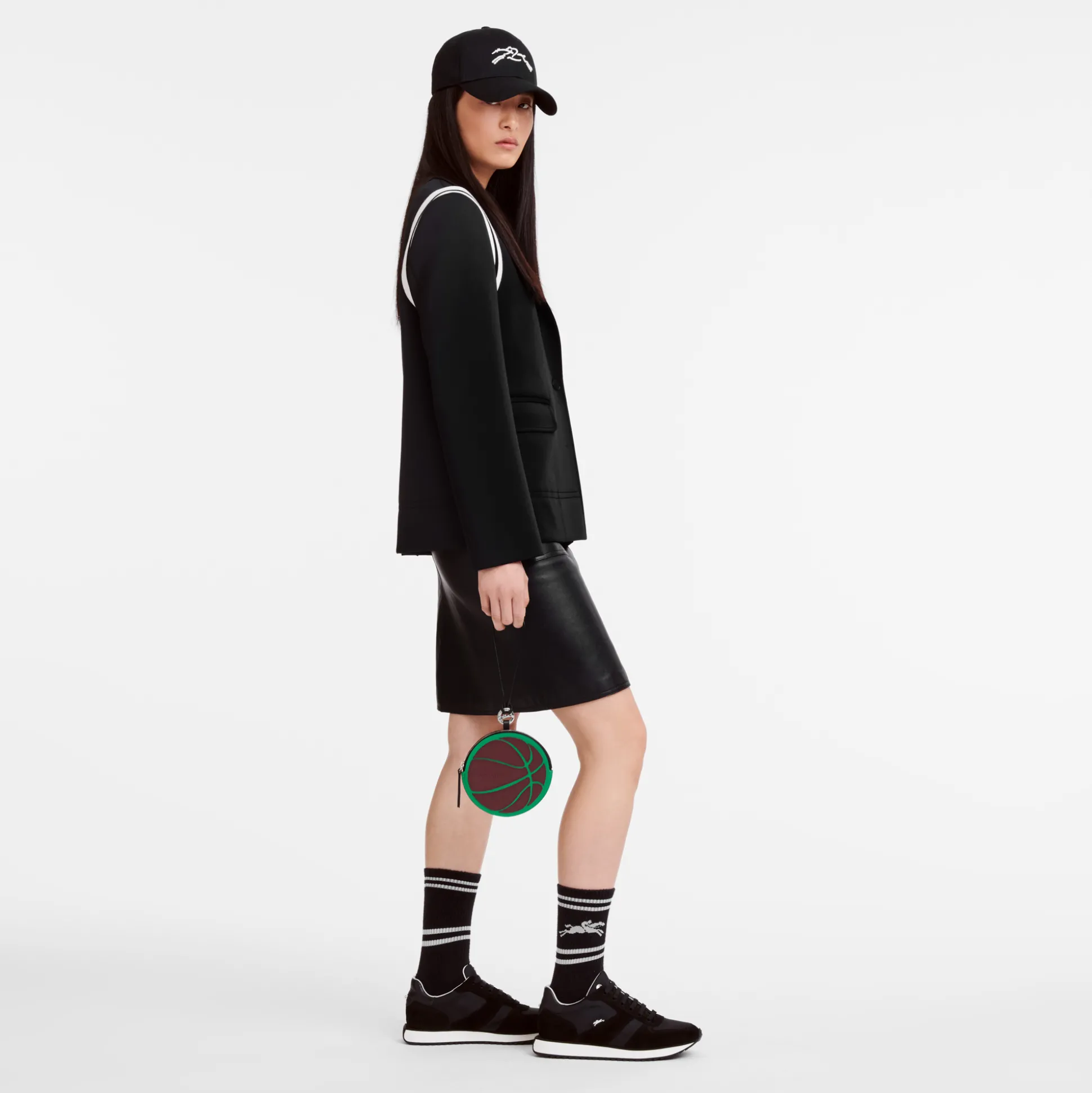 New Longchamp Pochette Verde/Amaranto