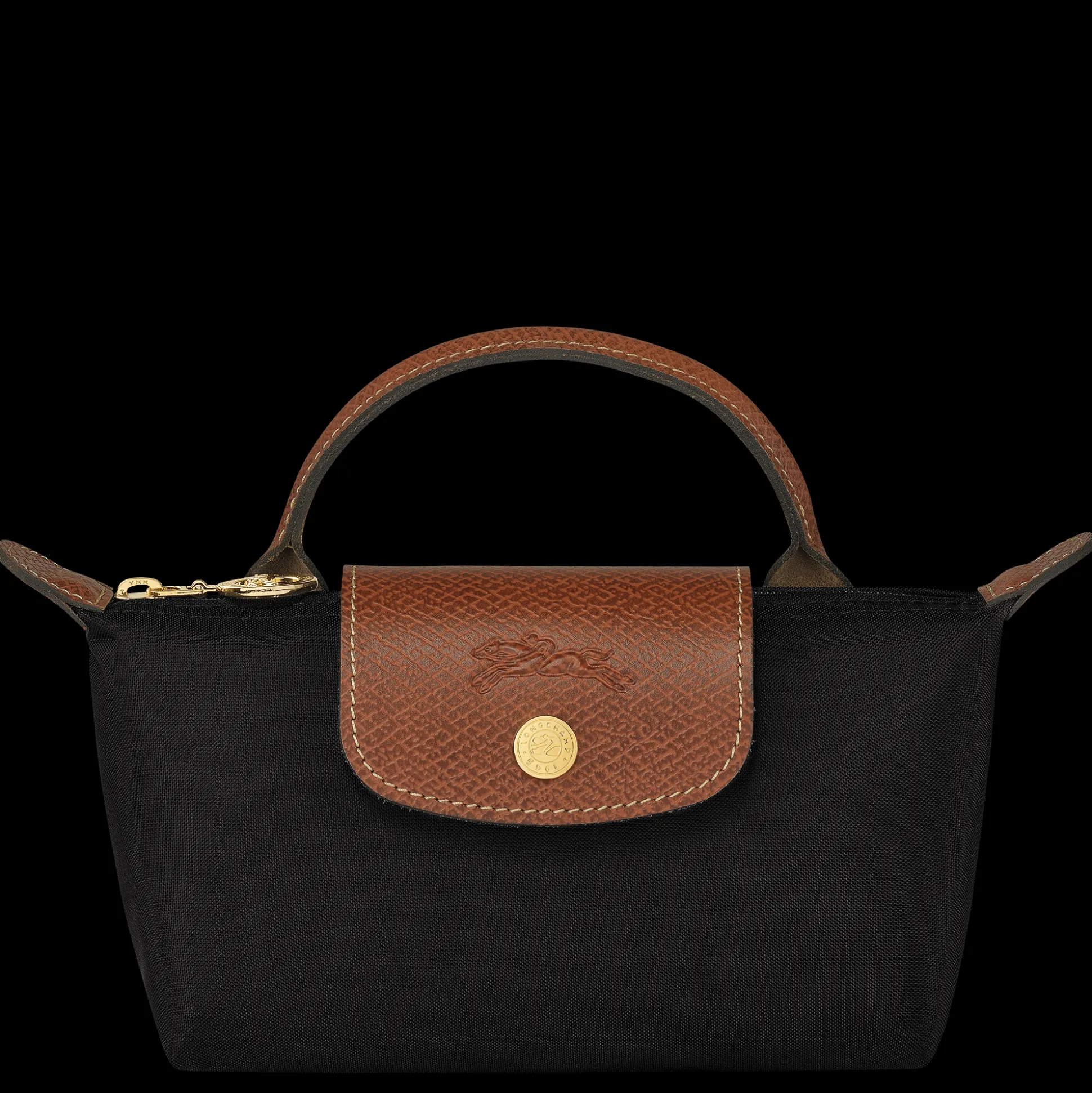 Best Sale Longchamp Pochette con manico Nero