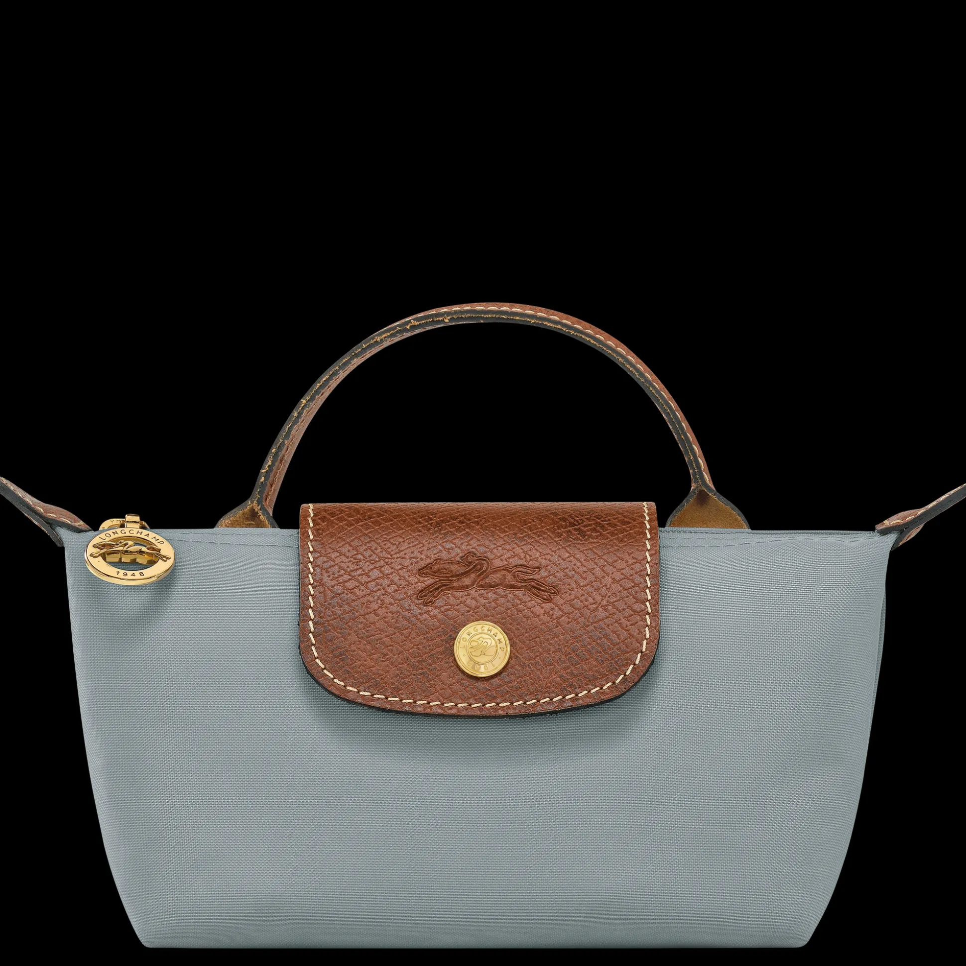 Clearance Longchamp Pochette con manico Acciaio