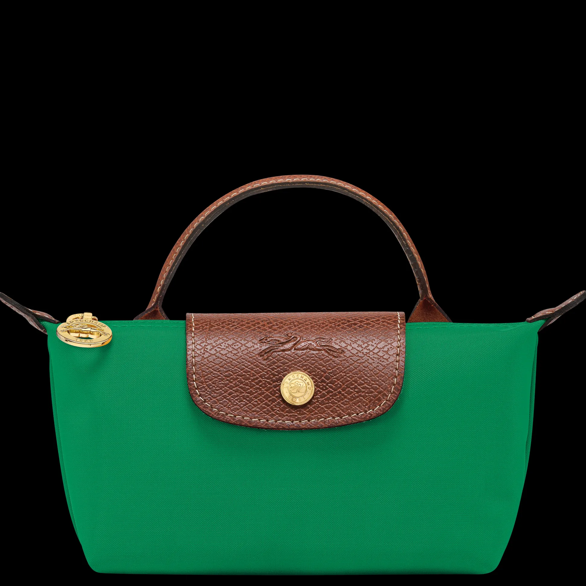 Best Longchamp Pochette con manico Verde