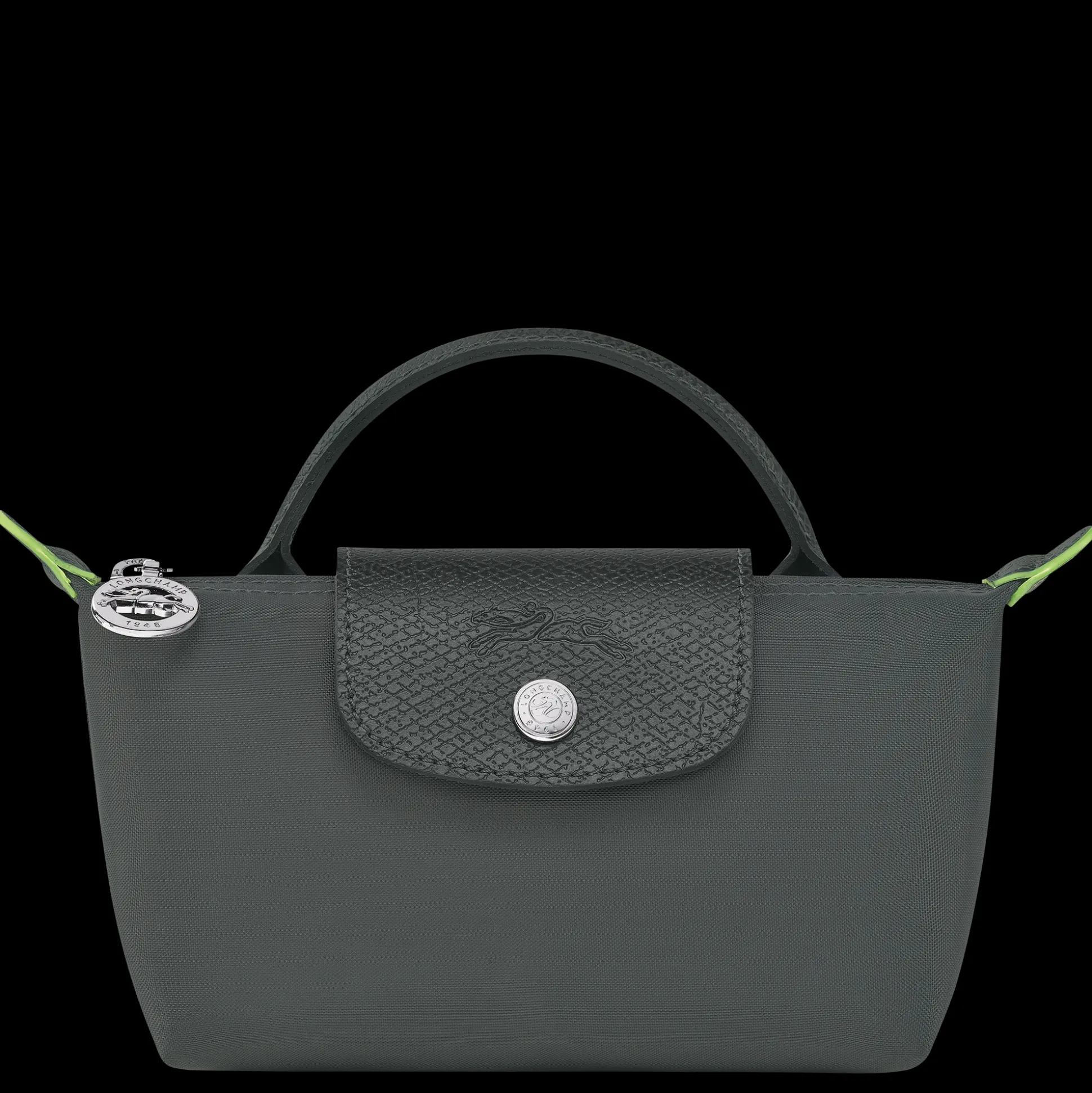 Cheap Longchamp Pochette con manico Grafite