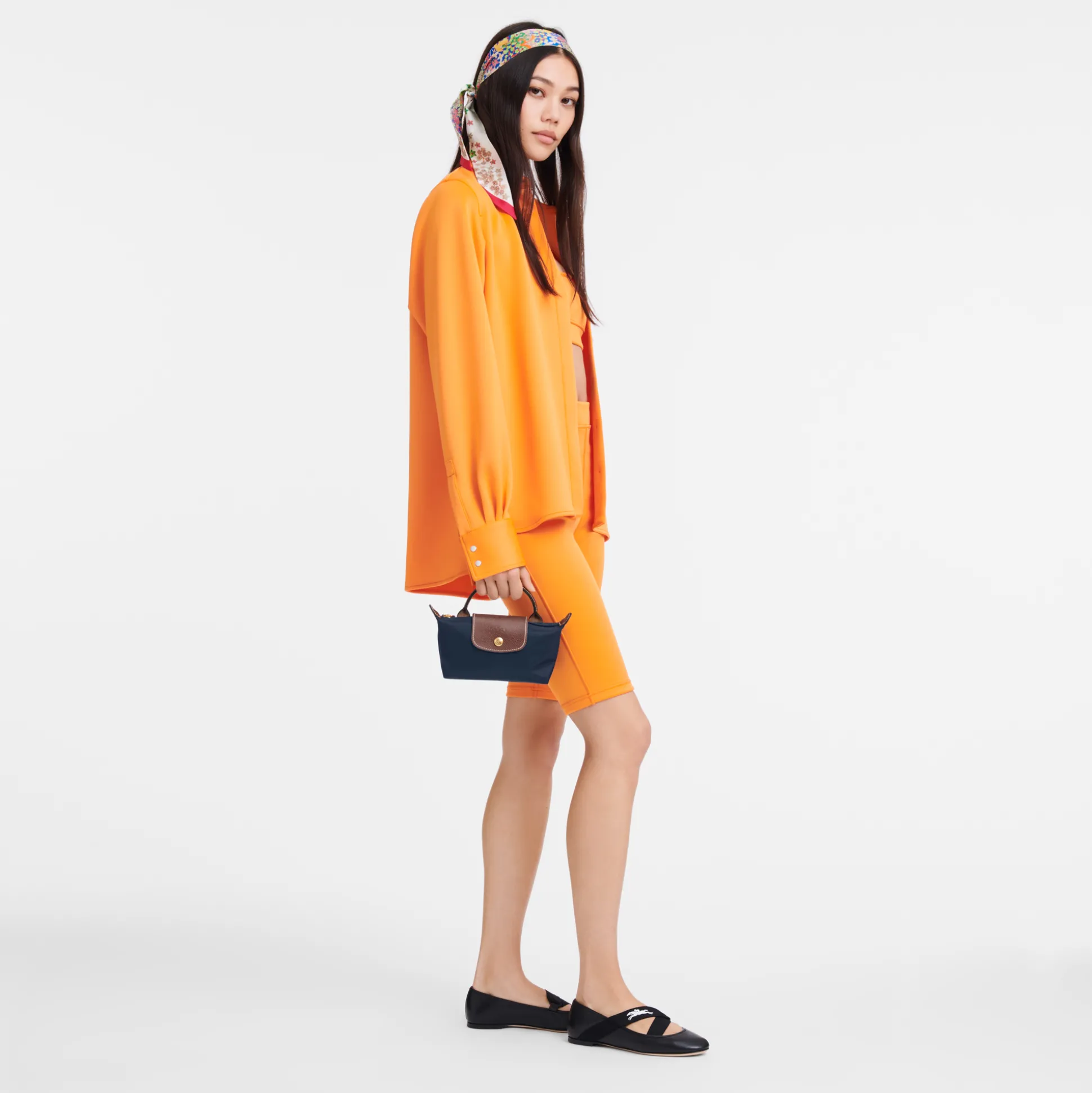 Best Longchamp Pochette con manico Marine